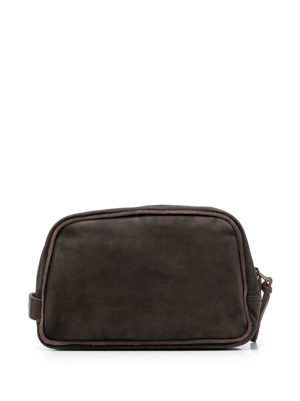 leather travel wash bag - 2