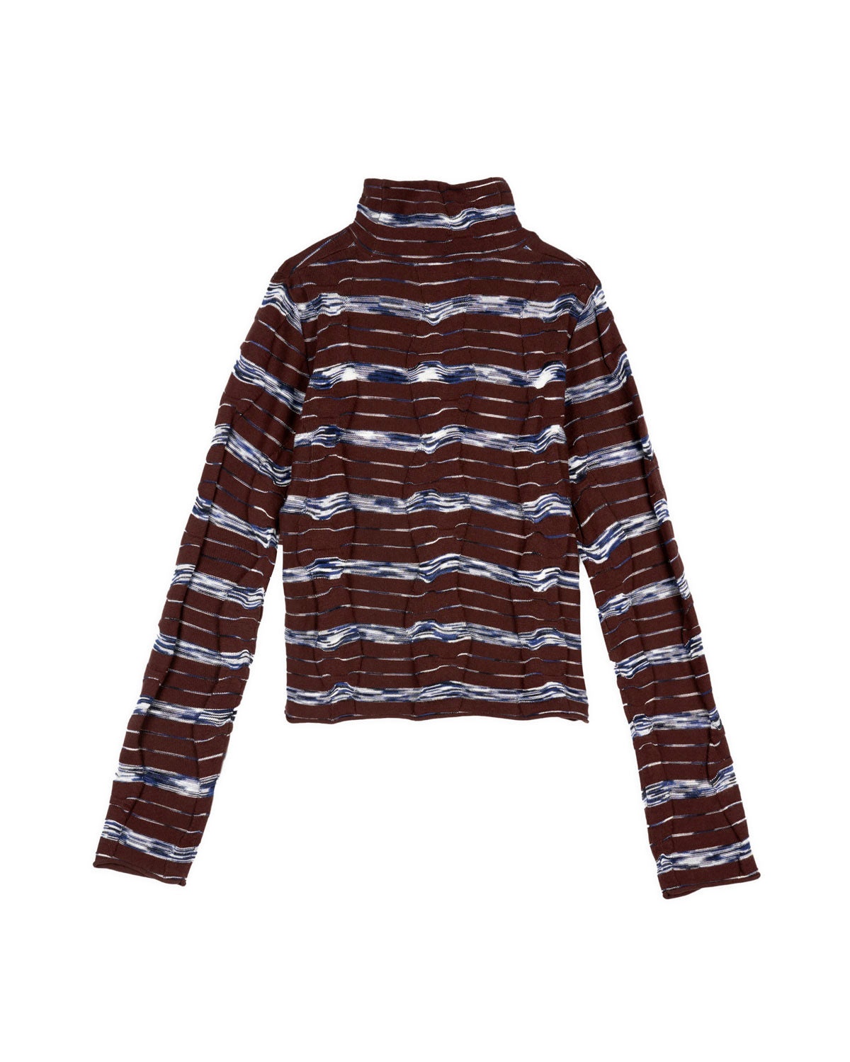 Space Dye Turtleneck - Navy Multi - 2