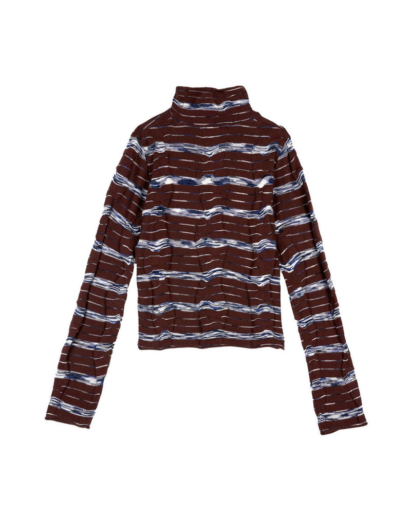 BRAIN DEAD Space Dye Turtleneck - Navy Multi outlook