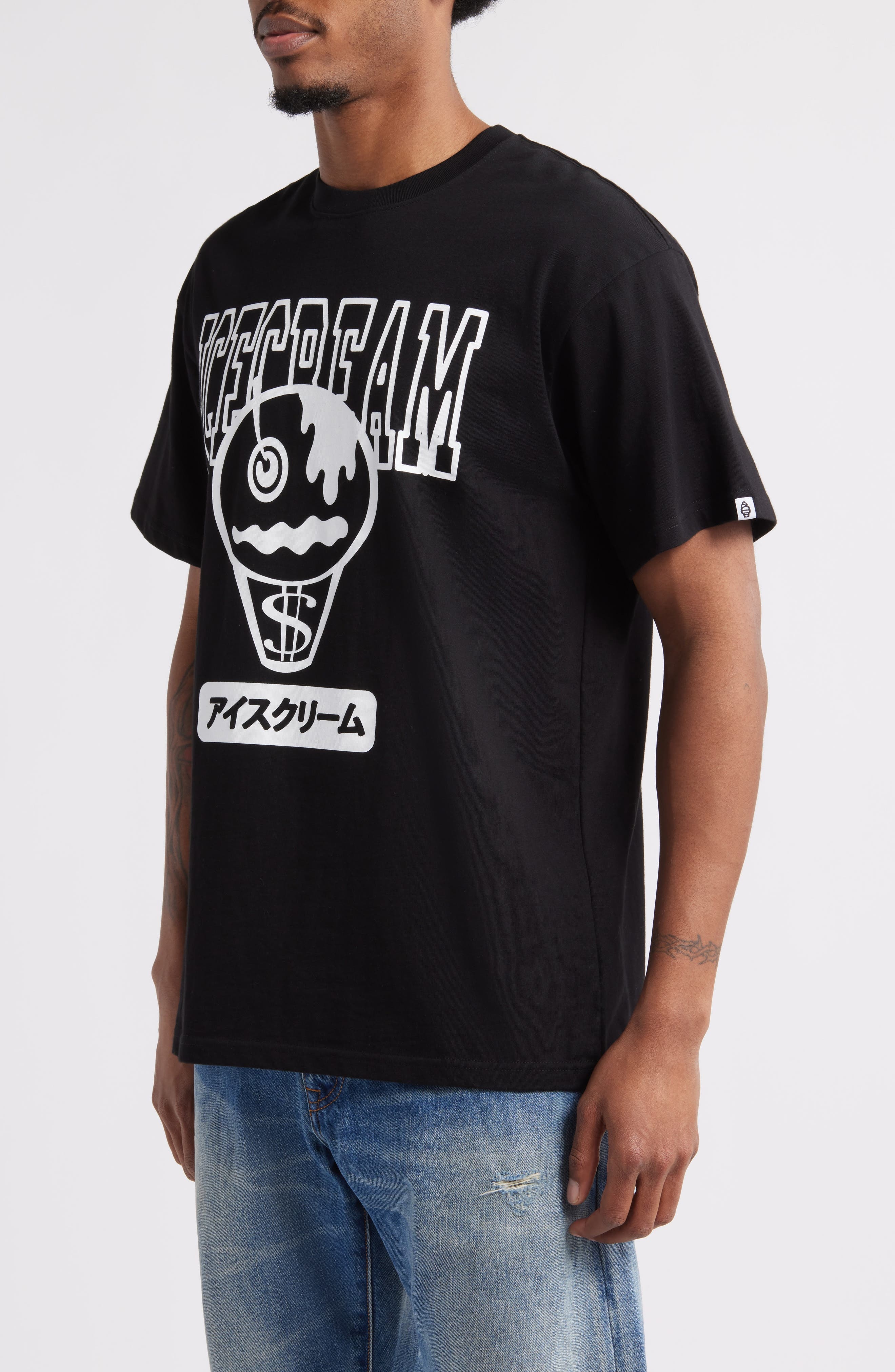 ICECREAM Splat Graphic T-Shirt in Black at Nordstrom - 3