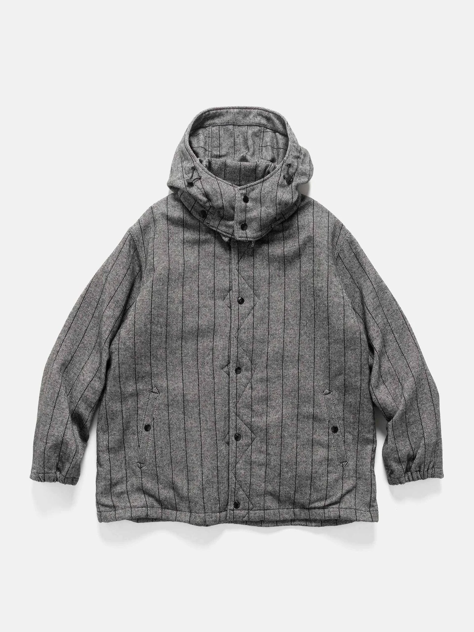 Wind Breaker Wool Striped HB Dark Grey - 1
