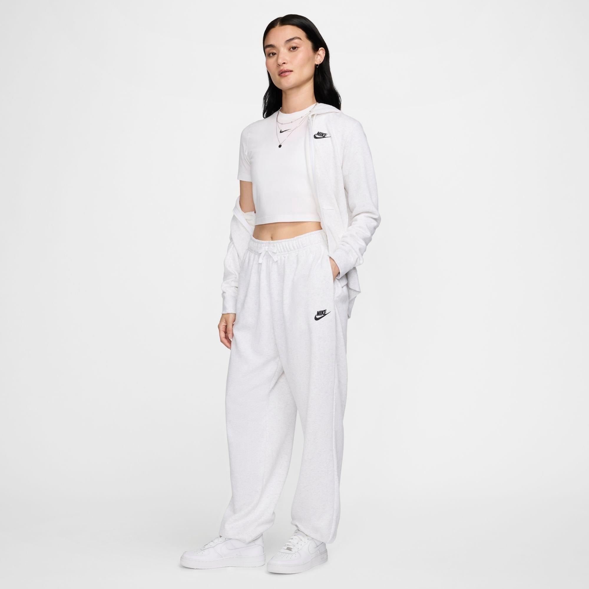 WOMEN'S NIKE SPORTSWEAR CLUB FLEECE MID-RISE OVERSIZED SWEATPANTS - 2