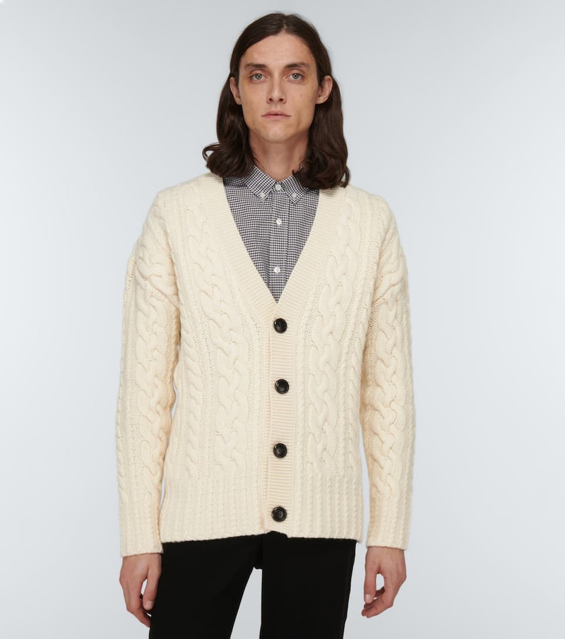 Cable-knit wool cardigan 3