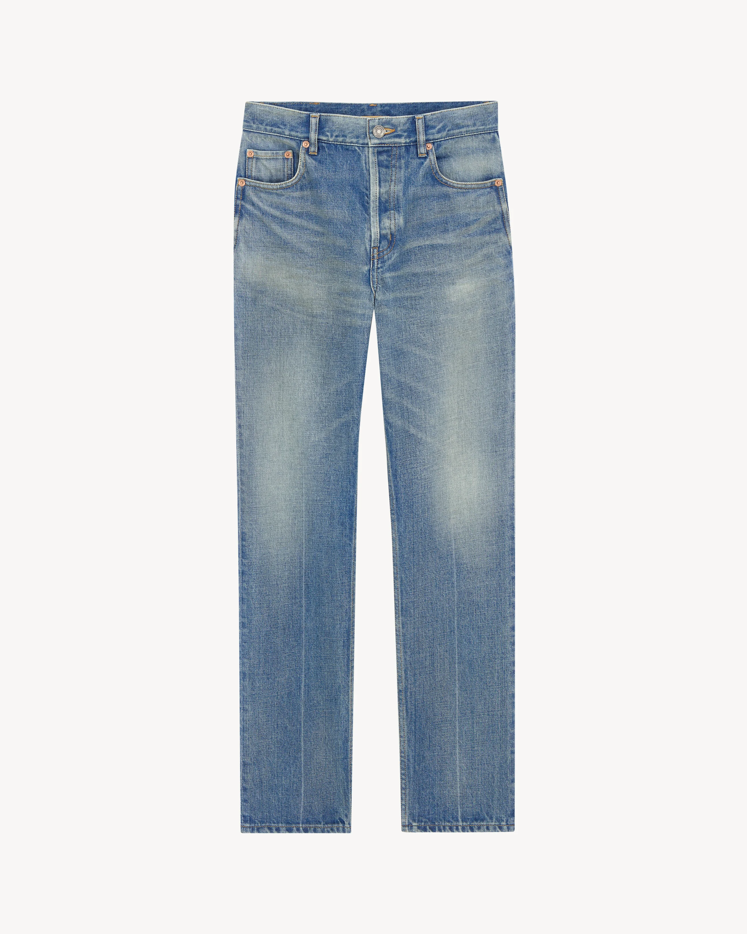 MID-RISE STRAIGHT JEANS - 1