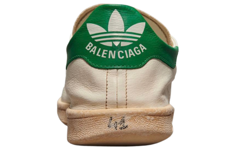Balenciaga x adidas originals Stan Smith Sneakers 'Vintage White Green' 721835WBDV49703 - 5