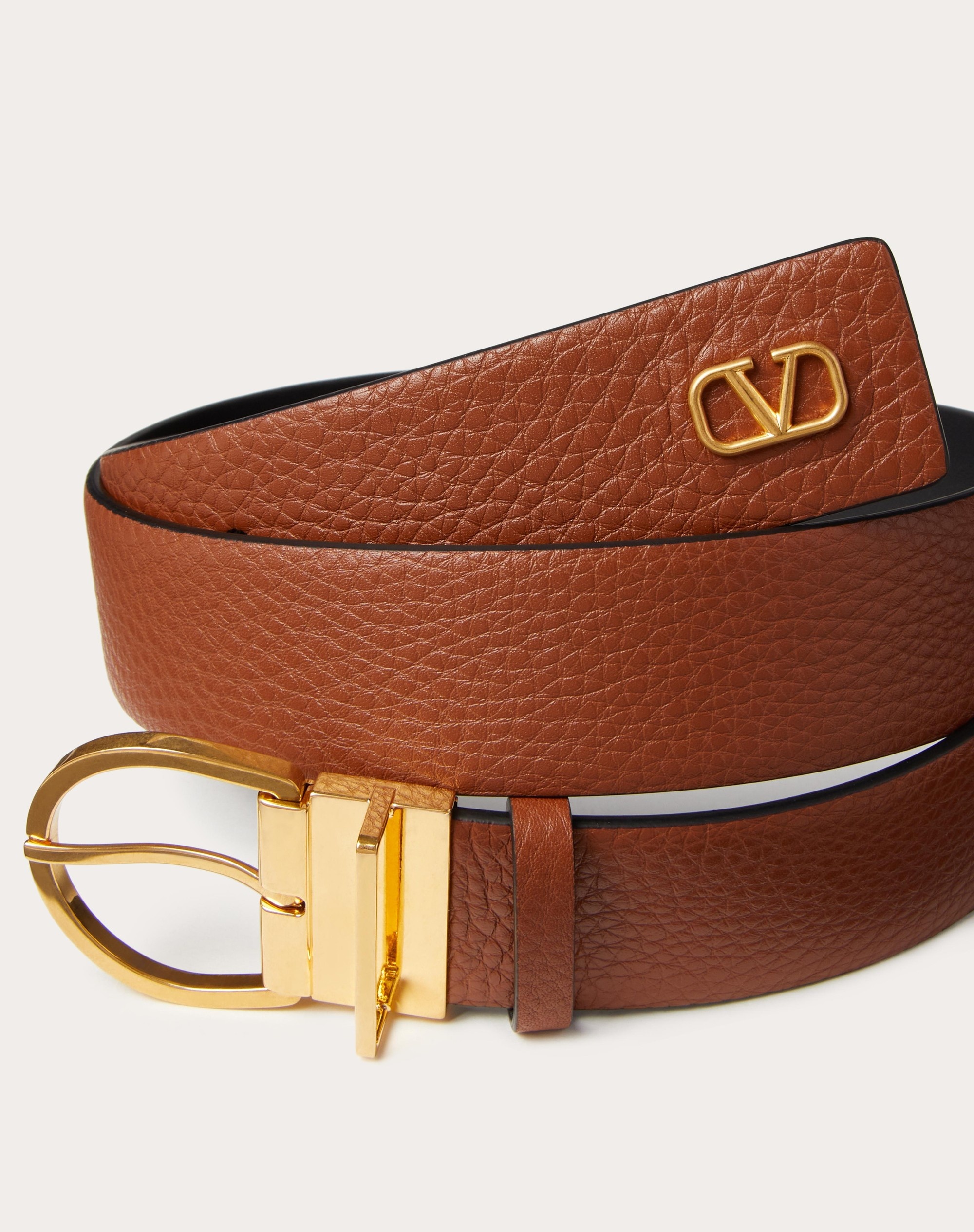 MINI VLOGO SIGNATURE CALFSKIN BELT 35MM / 1.3 IN. - 2