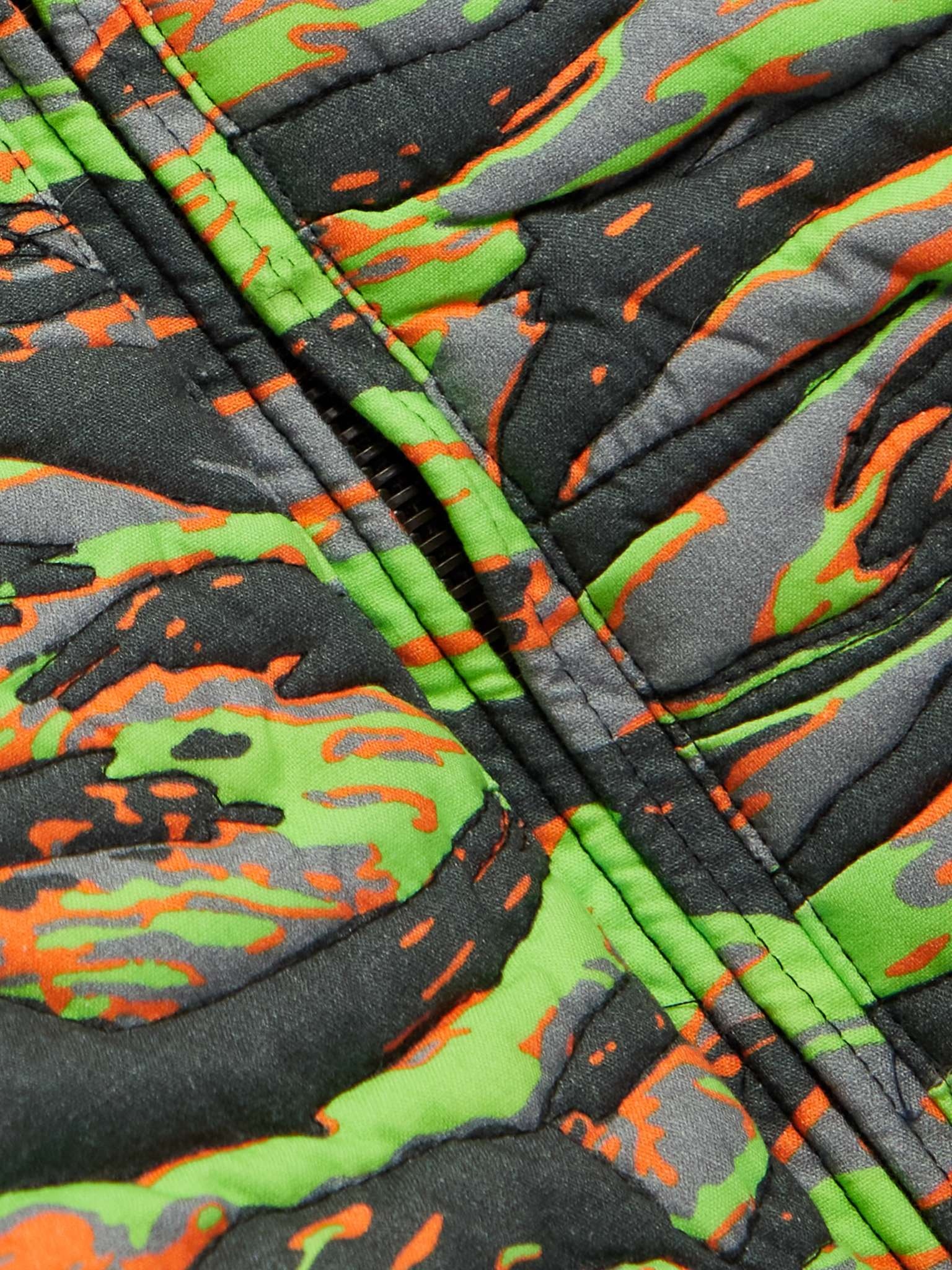 Printed Quilted Cotton-Jacquard Down Jacket - 3