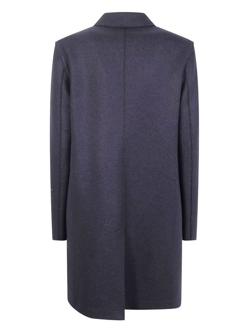 Harris Wharf London button-fastening wool coat outlook