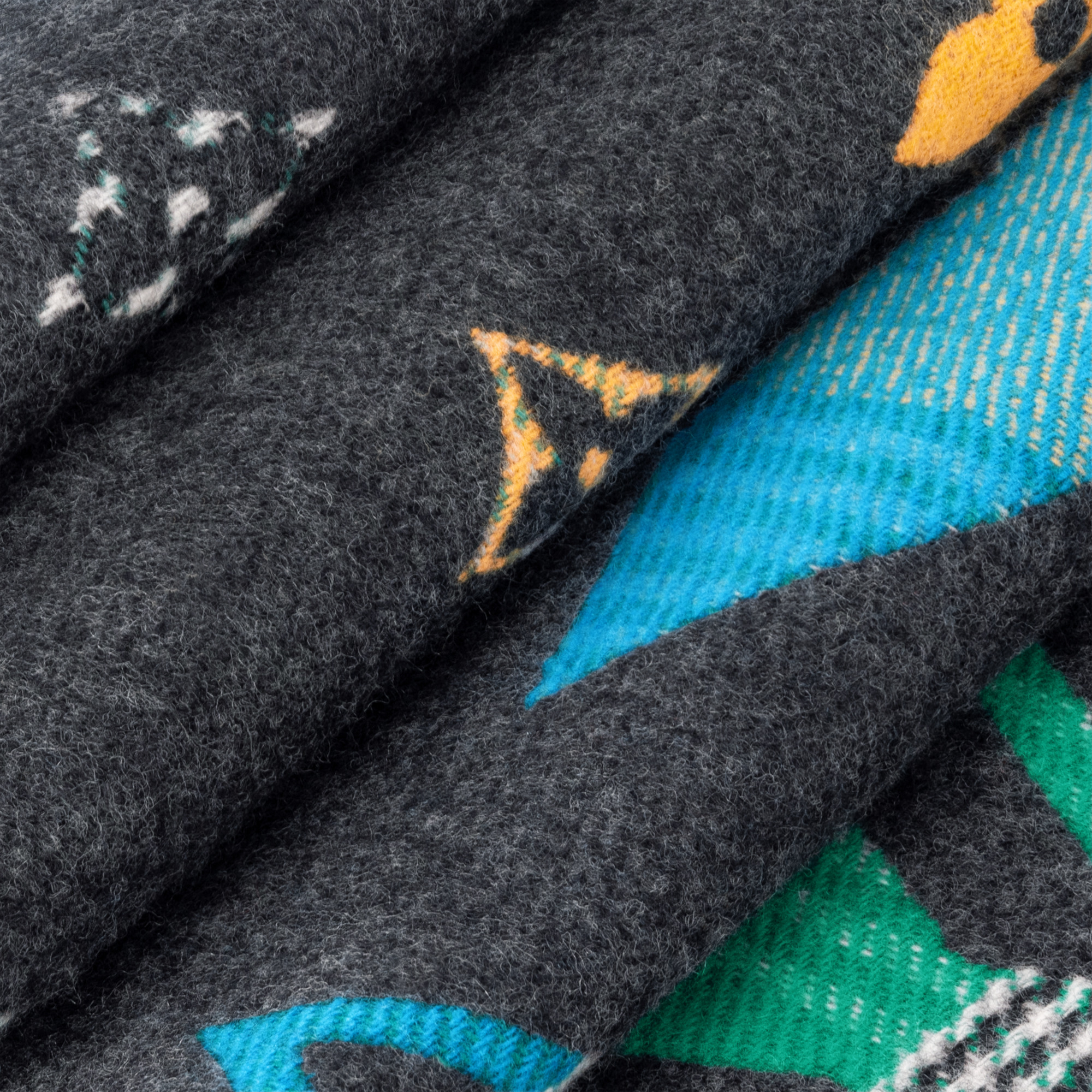 LV Galaxy Tartan Scarf - 3