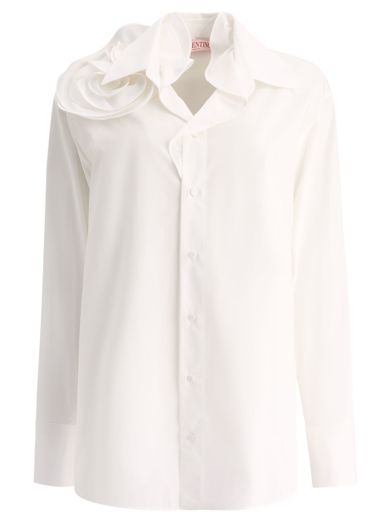 Cotton Popeline Shirt Shirts White - 1
