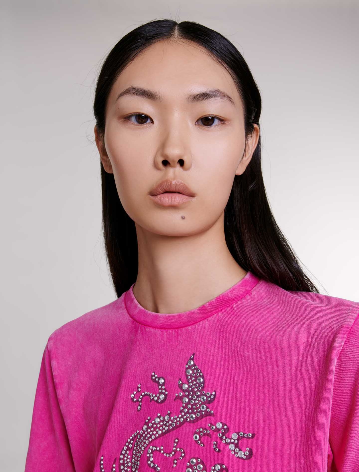 Rhinestone T-shirt - 6