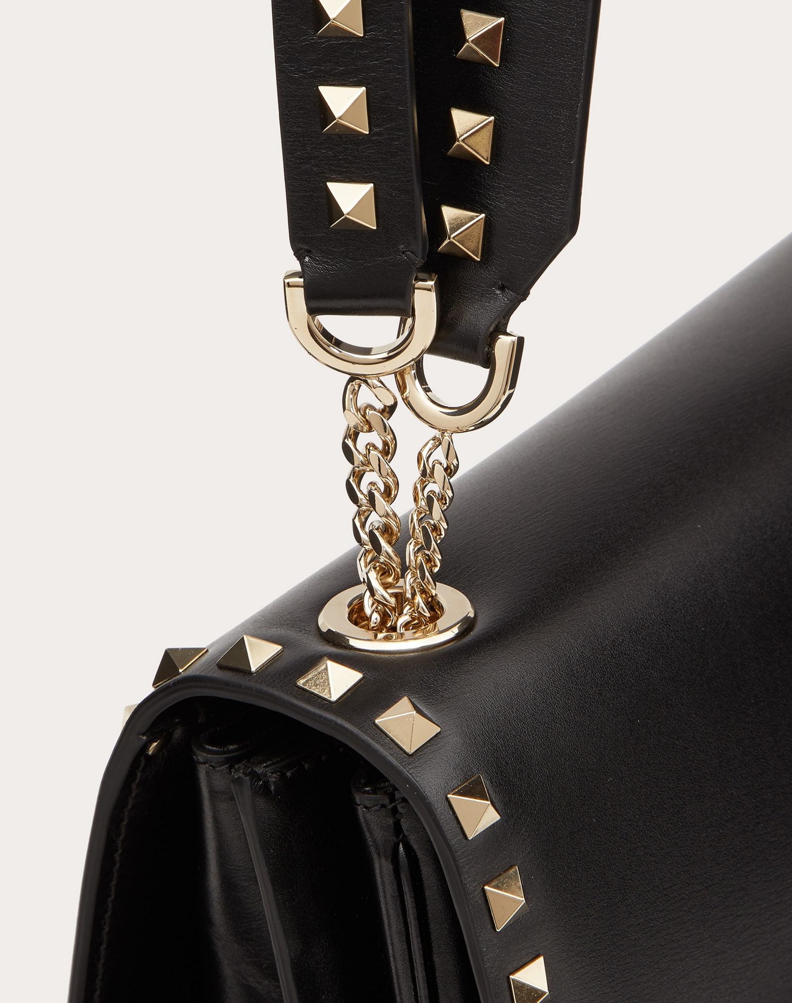 Rockstud Grainy Calfskin Crossbody Bag - 5