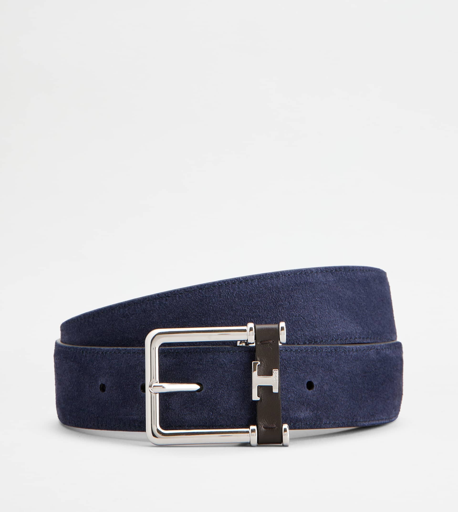 REVERSIBLE BELT IN LEATHER - BROWN, BLUE - 2