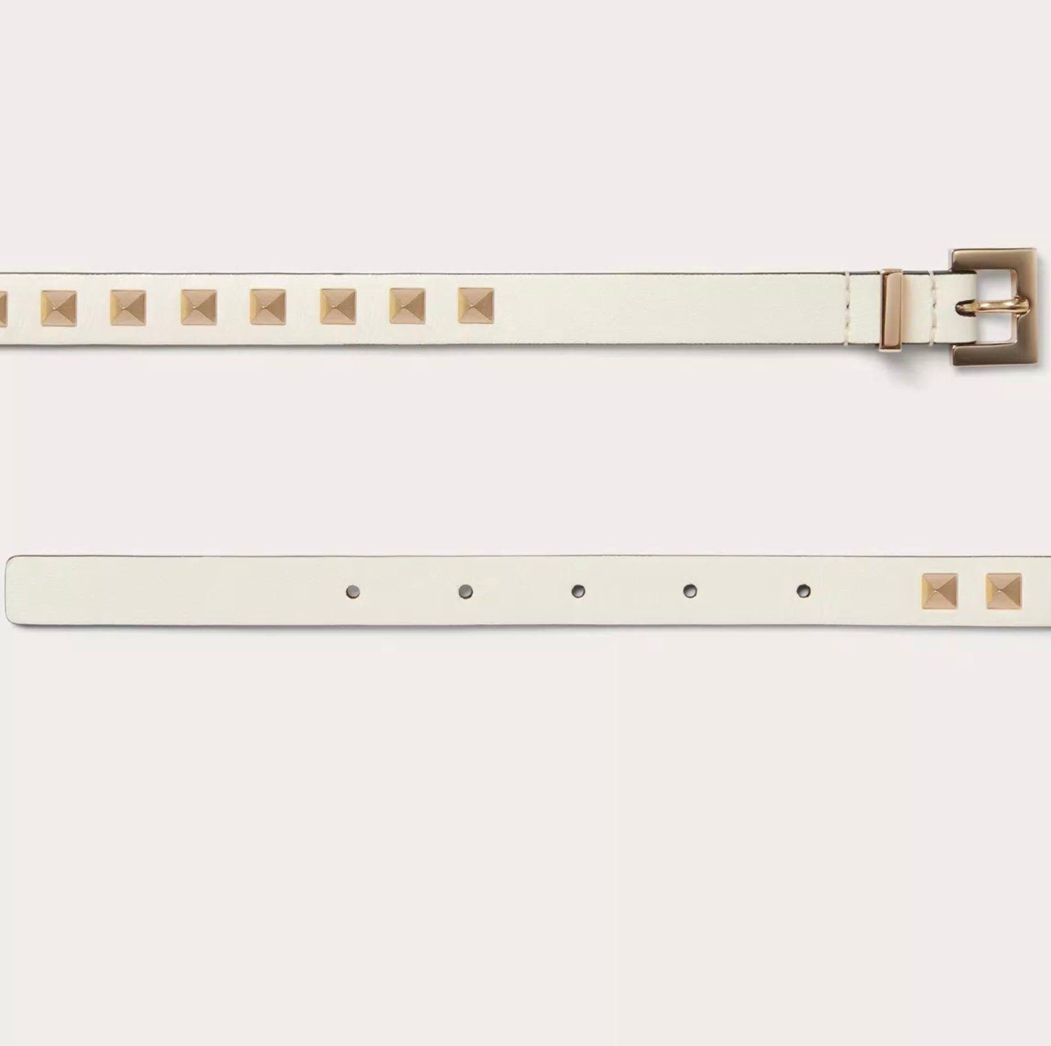 Valentino Rockstud Belt In Shiny Calfskin 15 Mm - 3