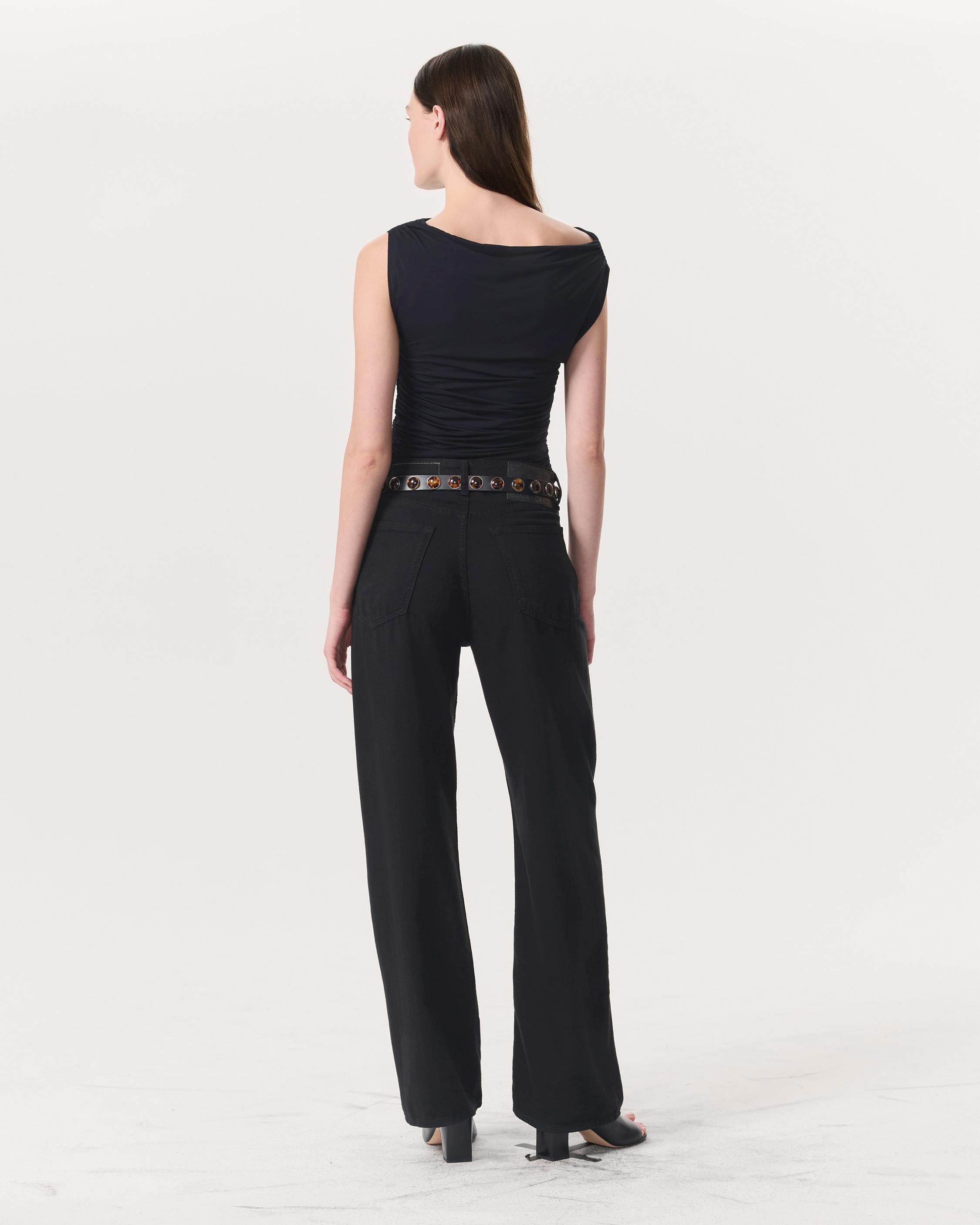 rag & bone Luca Shirred Scoop-Neck Top | REVERSIBLE