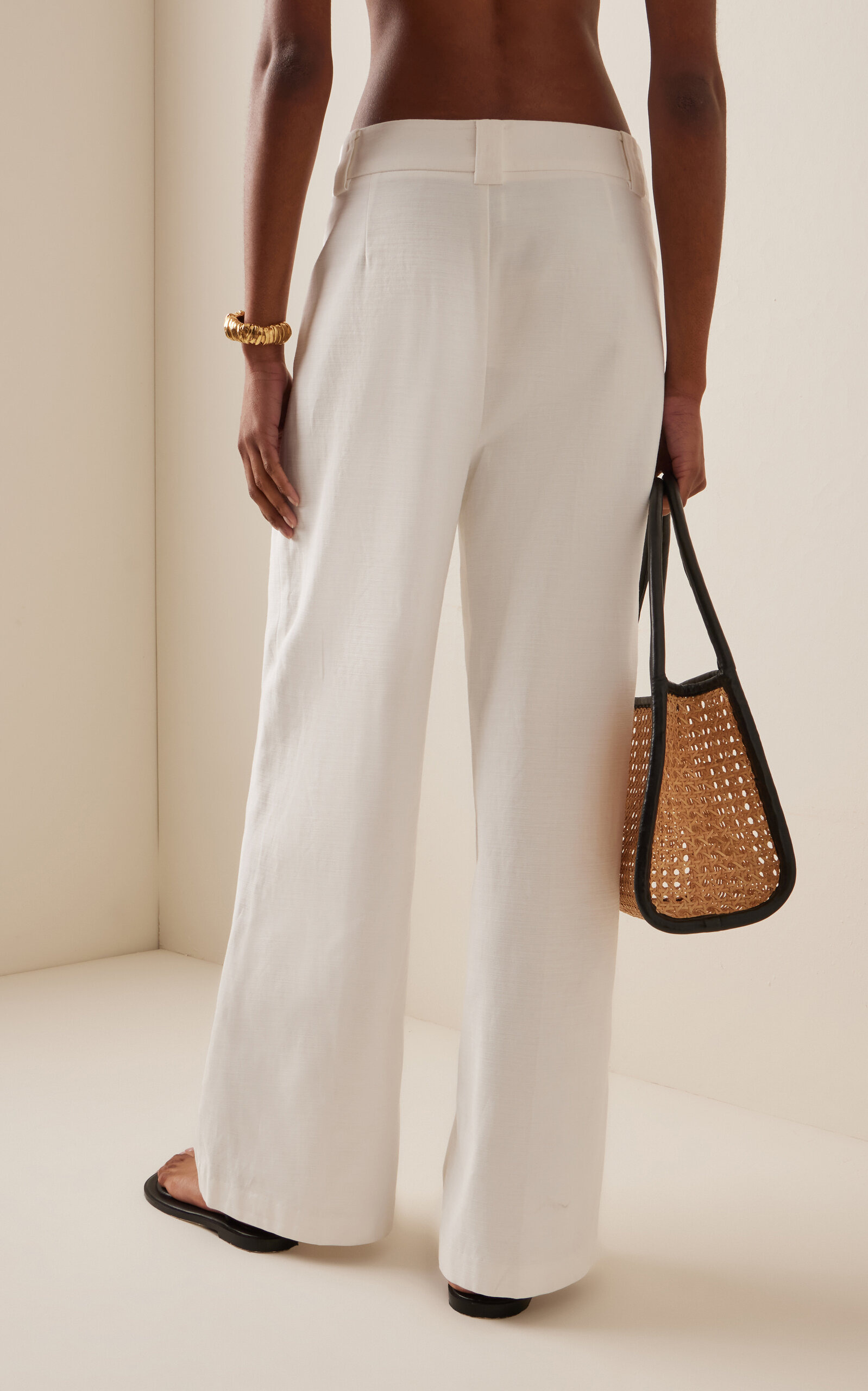 Fusion Draped Cotton Top ivory - 4