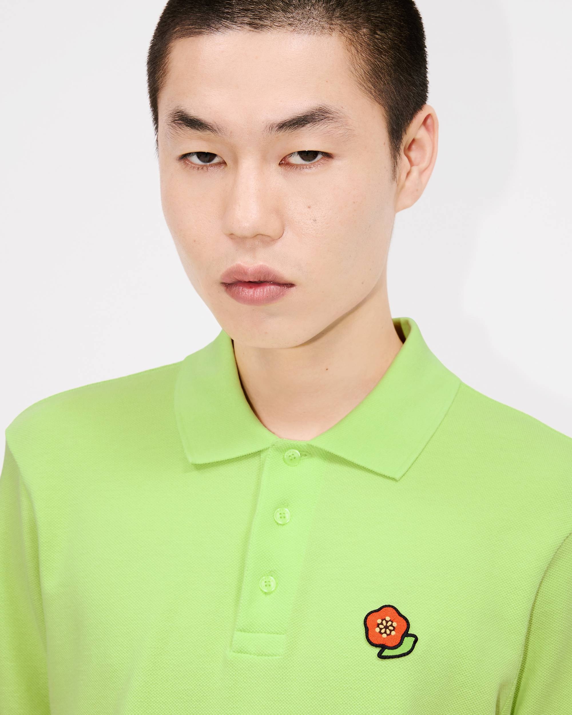'KENZO Pop' embroidered slim polo in cotton - 6