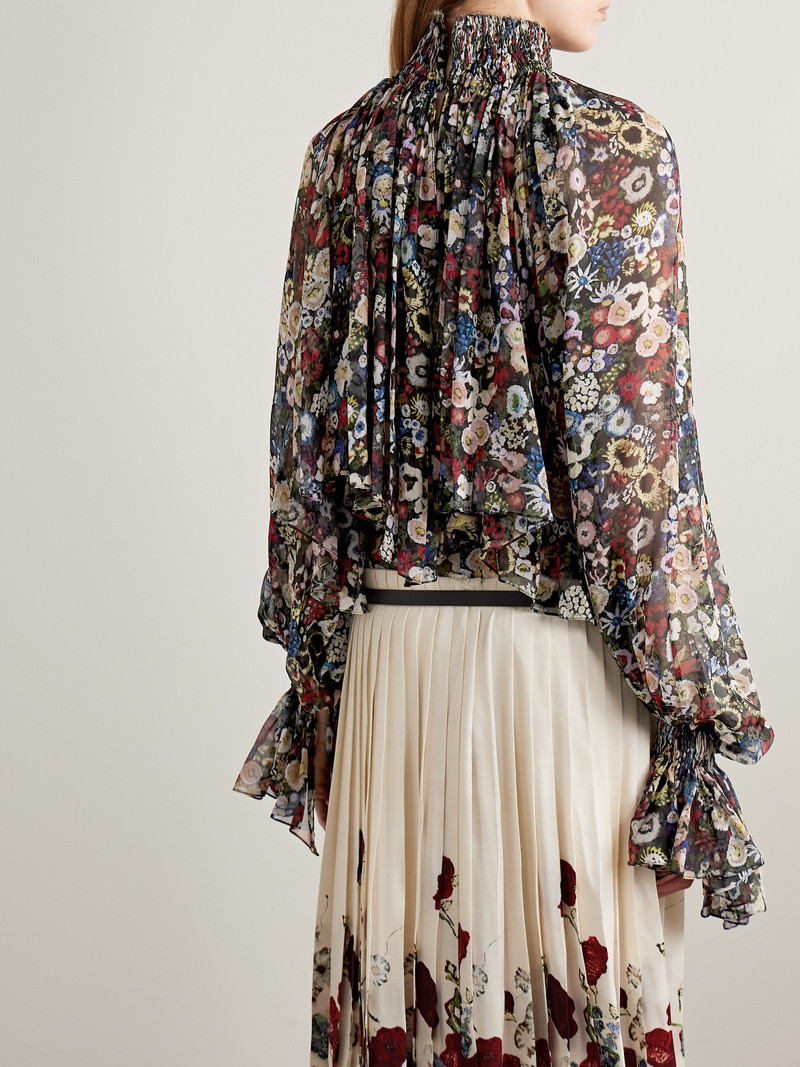 Durer Printed Silk-chiffon Blouse 3