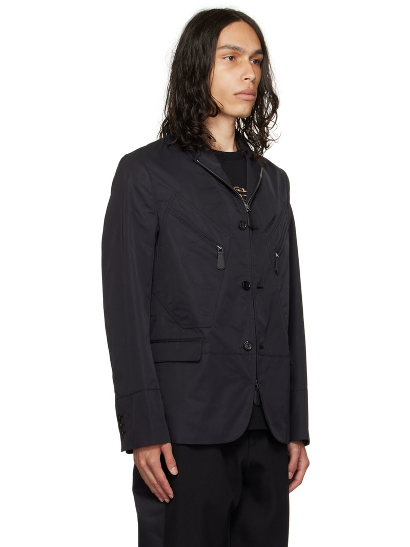 Black Zip Blazer 2