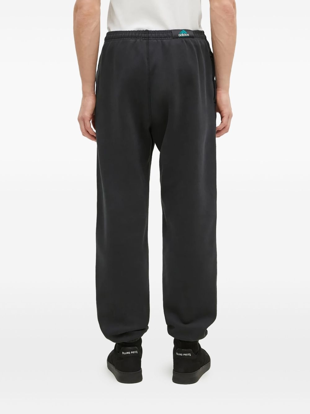 stretch-cotton track pants - 3