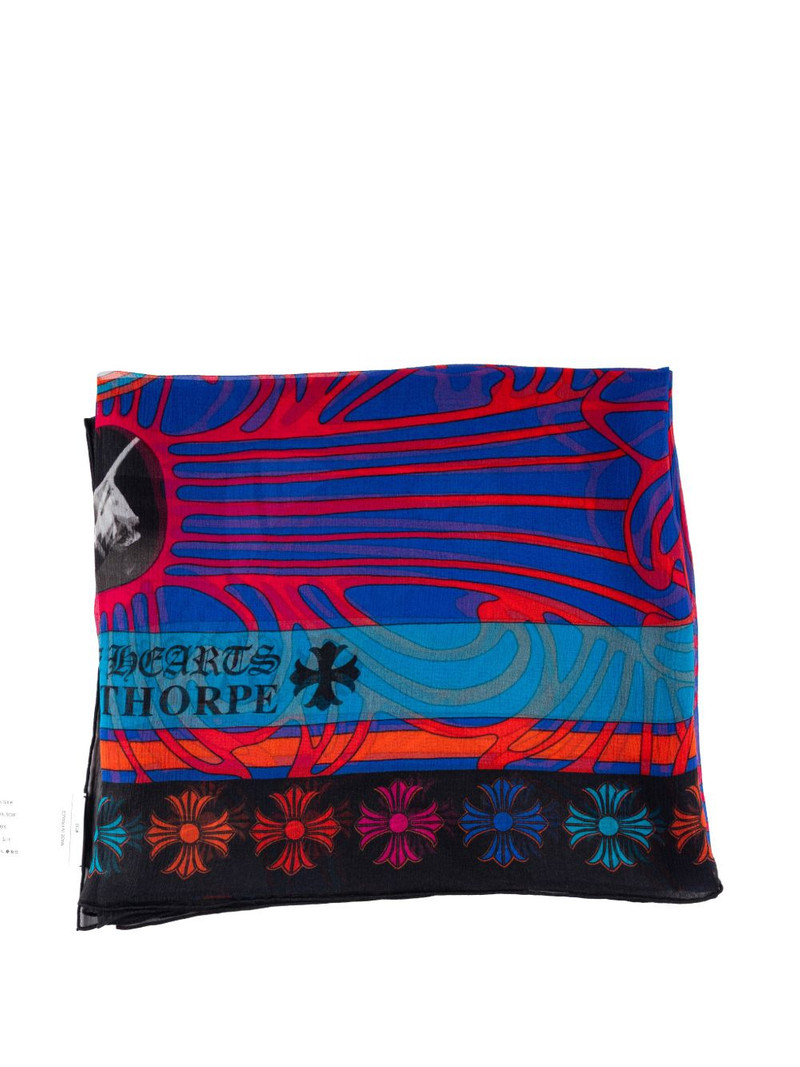 graphic-print scarf 1