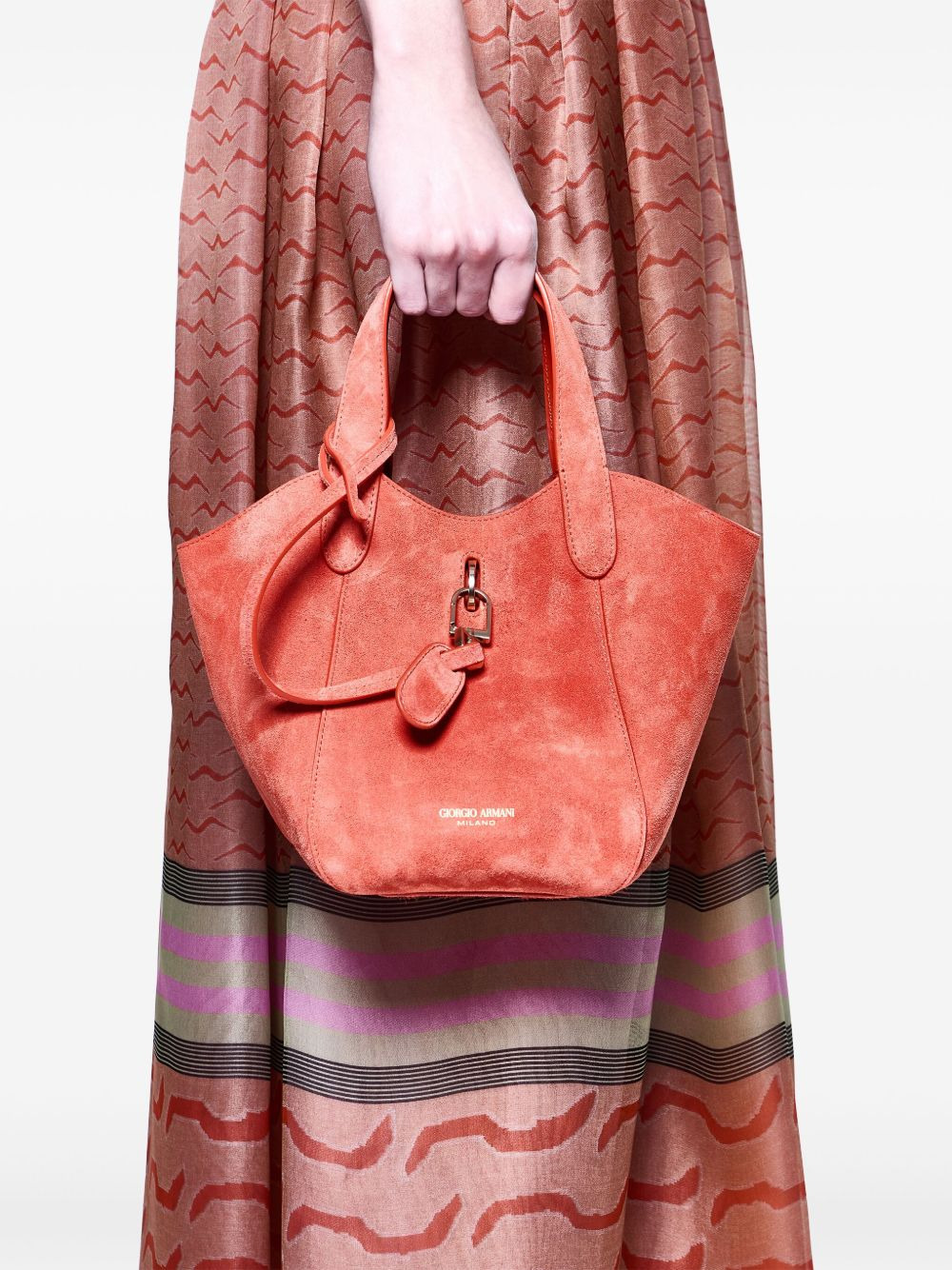 suede tote bag - 2