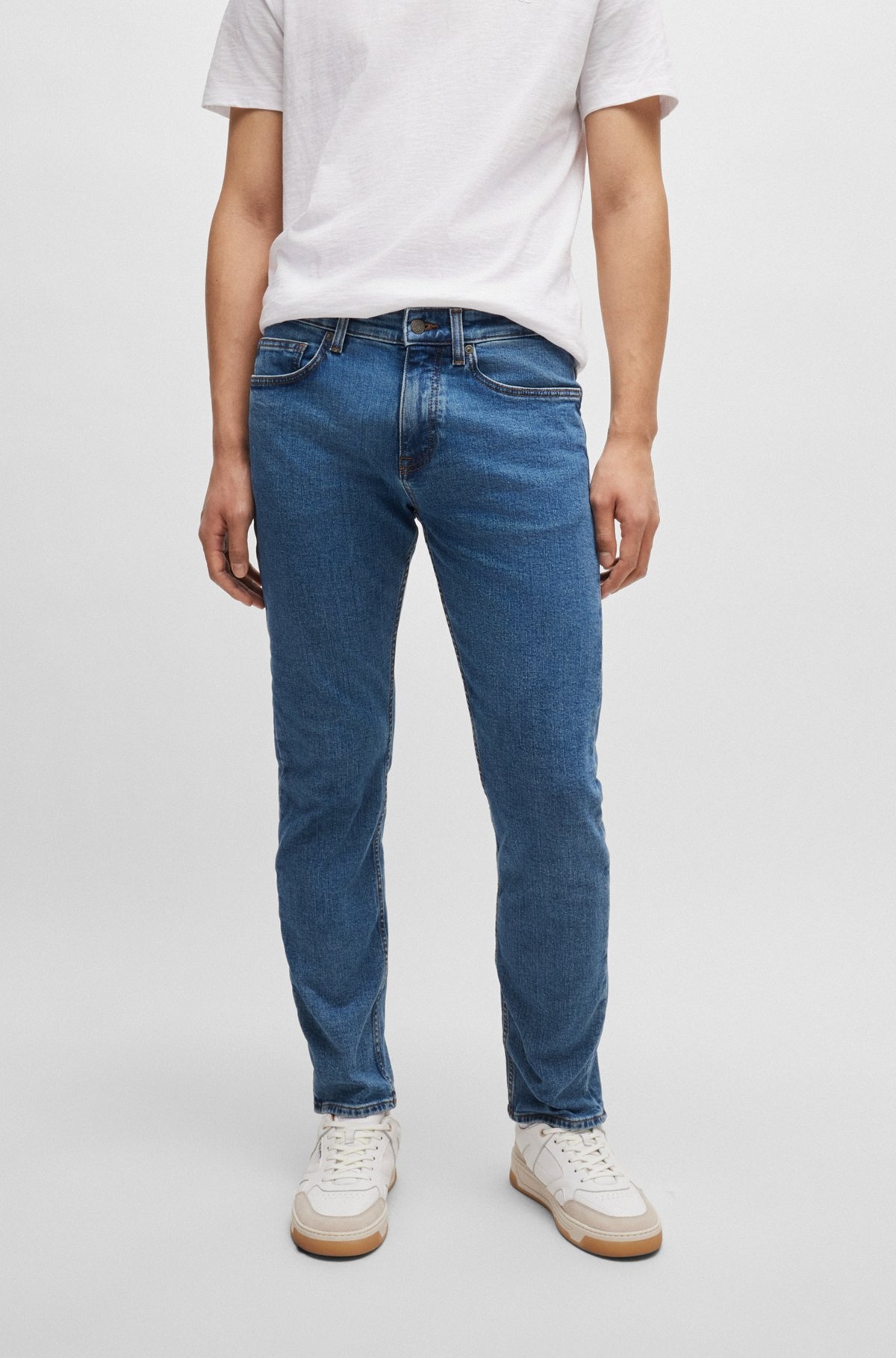 DELAWARE SLIM-FIT JEANS IN BLUE STRETCH DENIM - 2