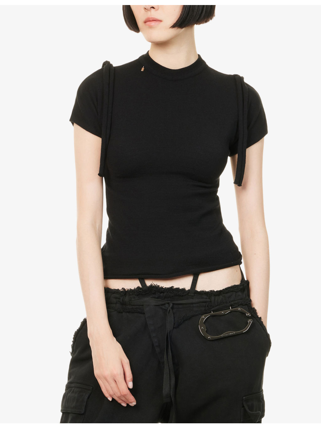 Deconstructed Strap Knit Top - 3
