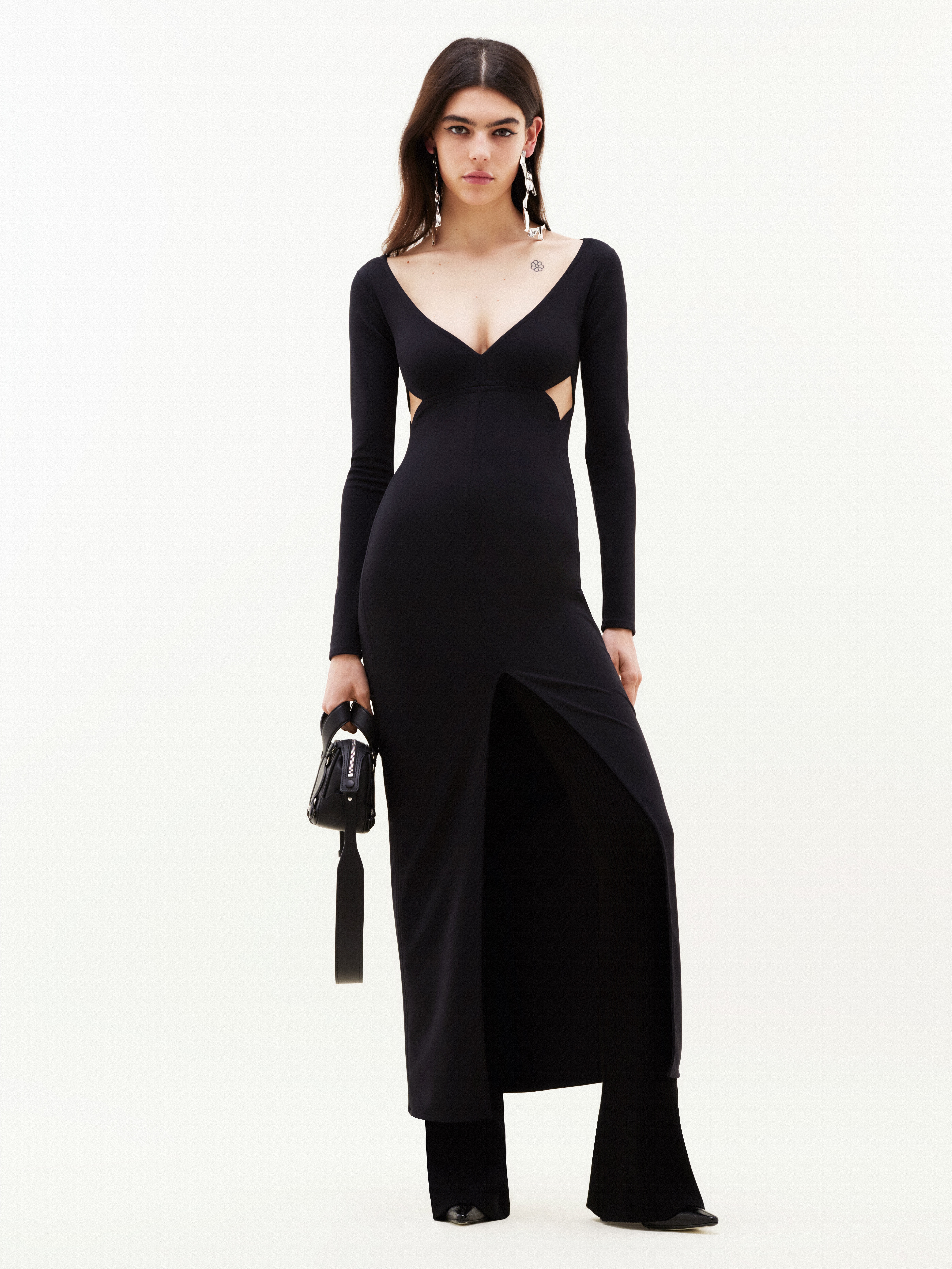 SWALLOW BREAST LONG SLEEVES MILANO DRESS - 2