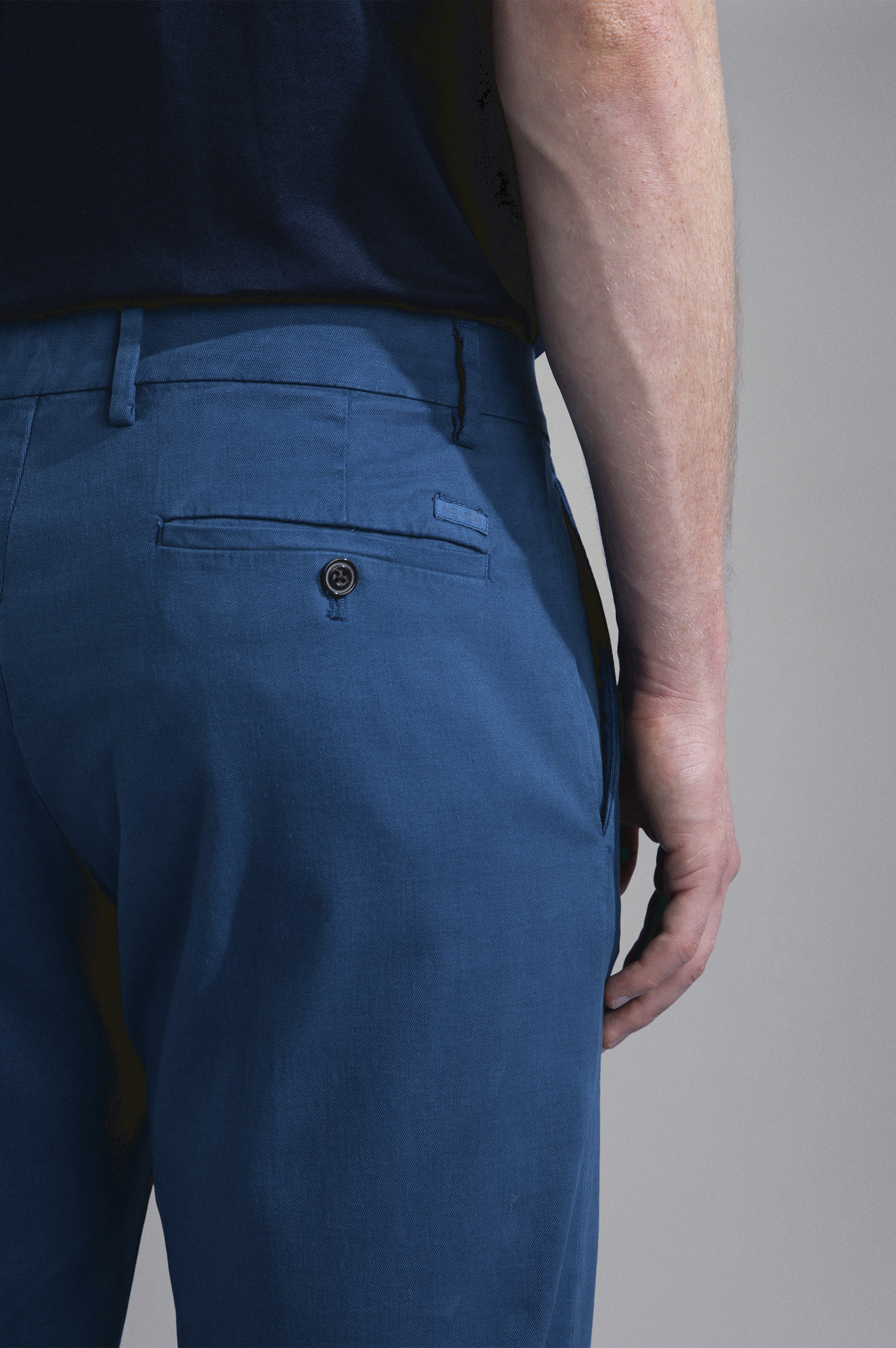 TENCEL COTTON SLIM CHINO TROUSERS - 4