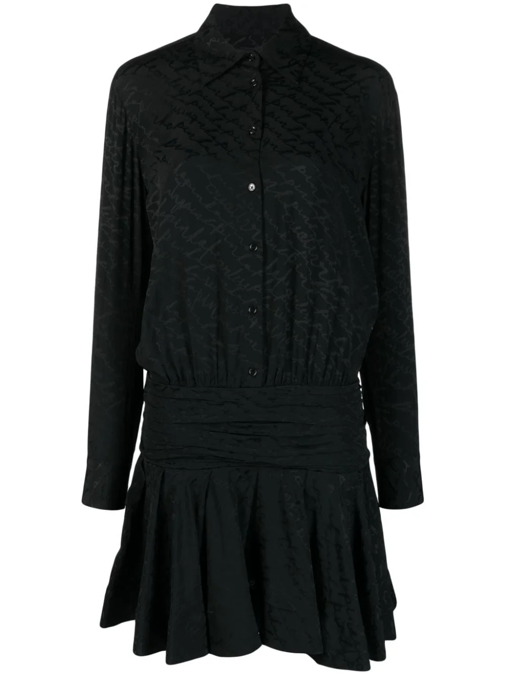 Arzach logo-jacquard shirtdress - 1