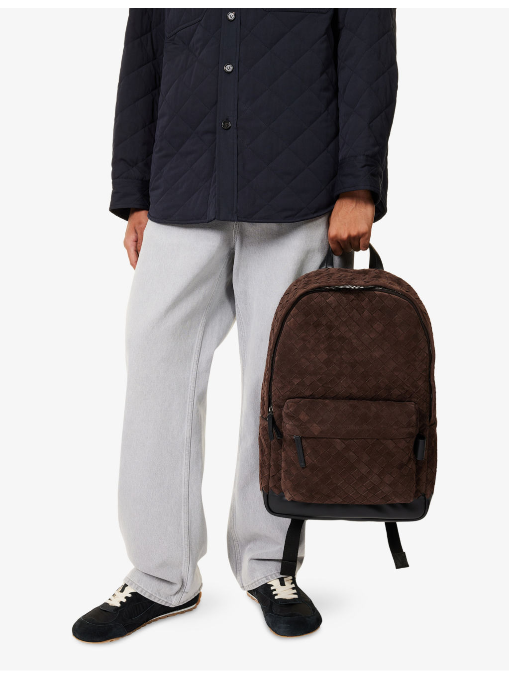 Intrecciato Suede Backpack - 3