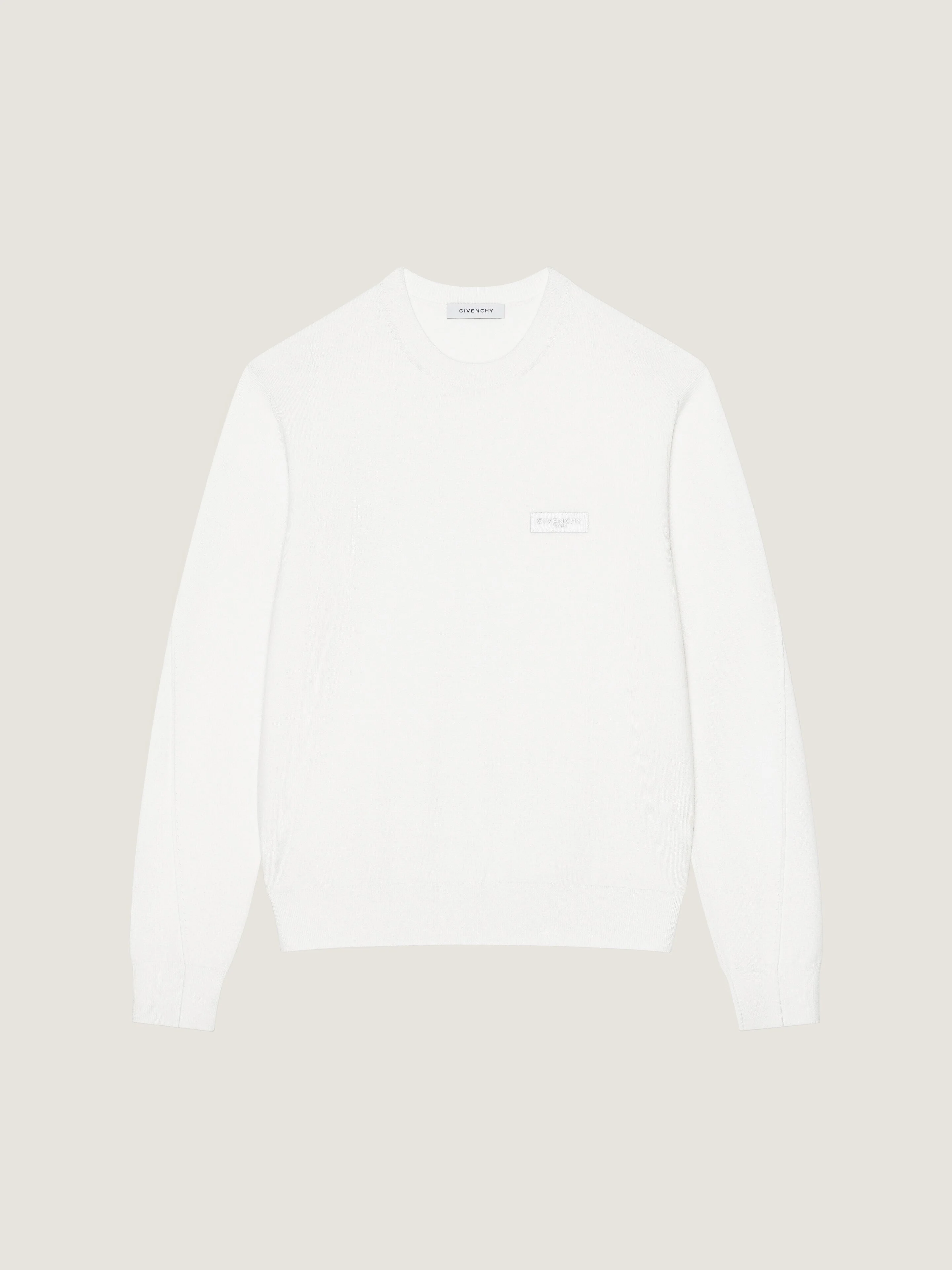 SWEATER IN WOOL WITH GIVENCHY PARIS GROS GRAIN - 1