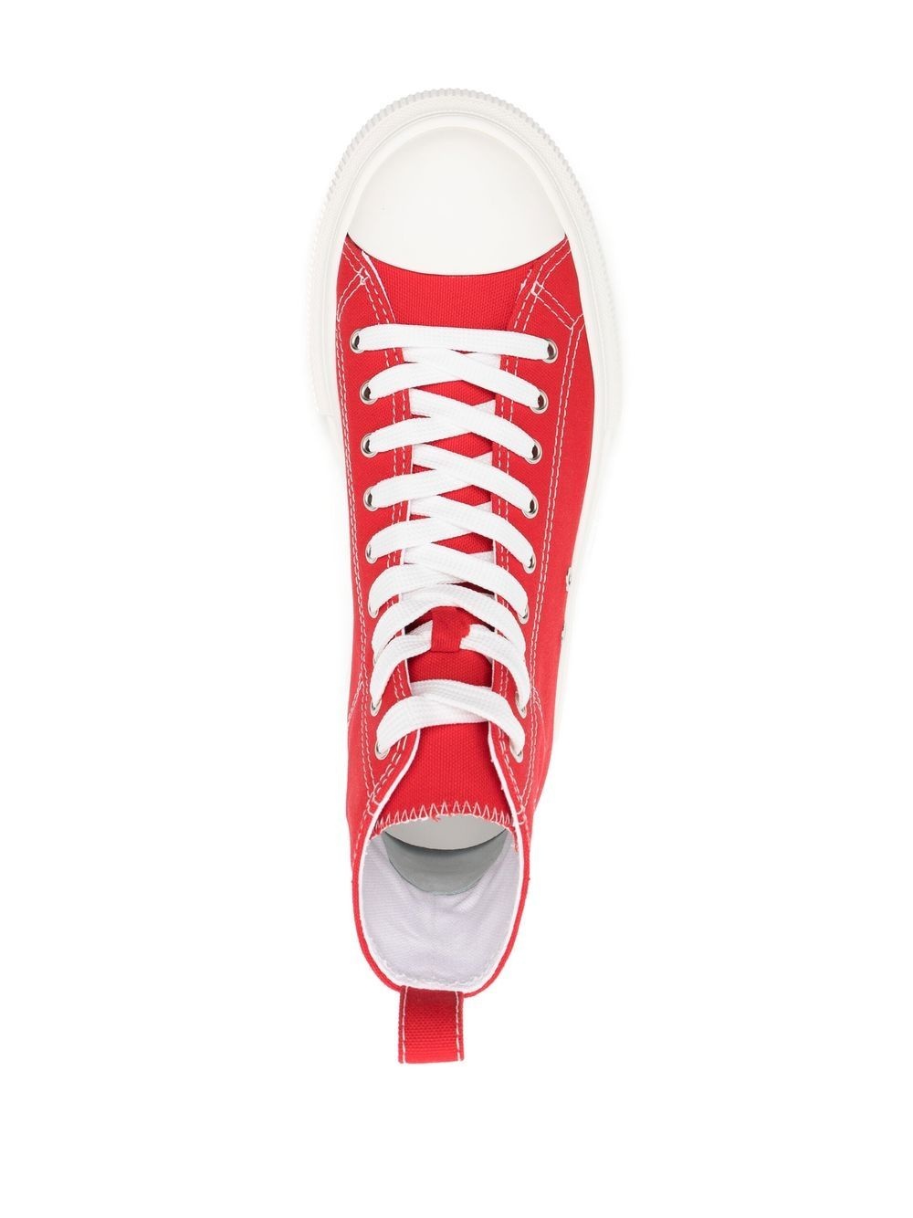 high-top flatform sneakers - 4