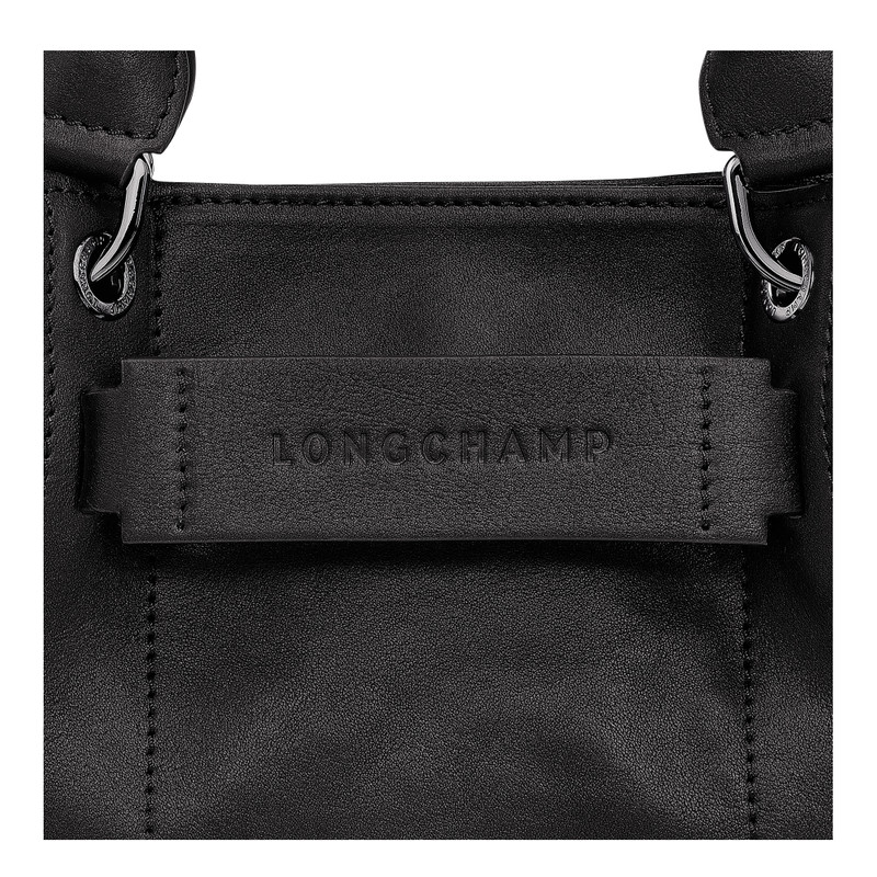 Longchamp 3D XS Handbag Black - Leather 6