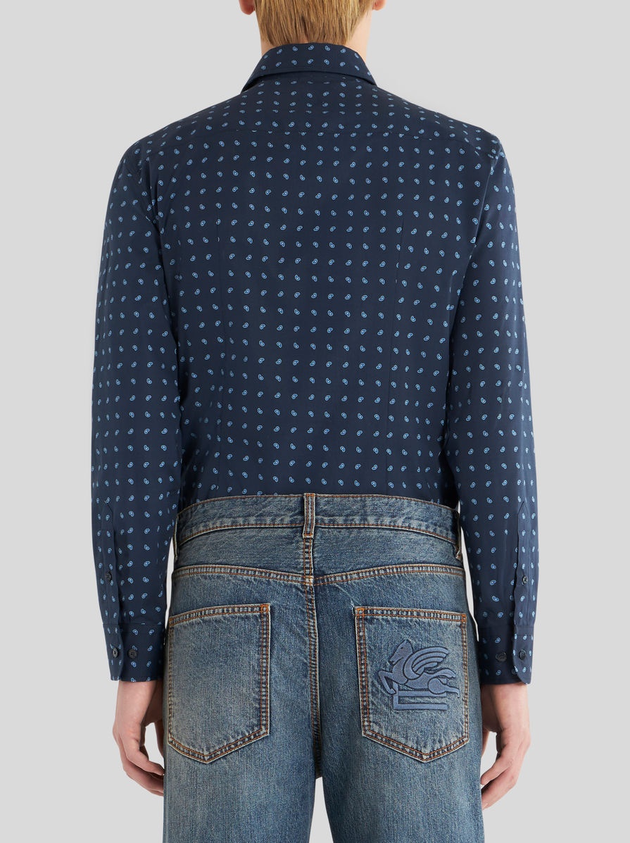 SHIRT WITH MICRO PAISLEY PATTERNS - 4