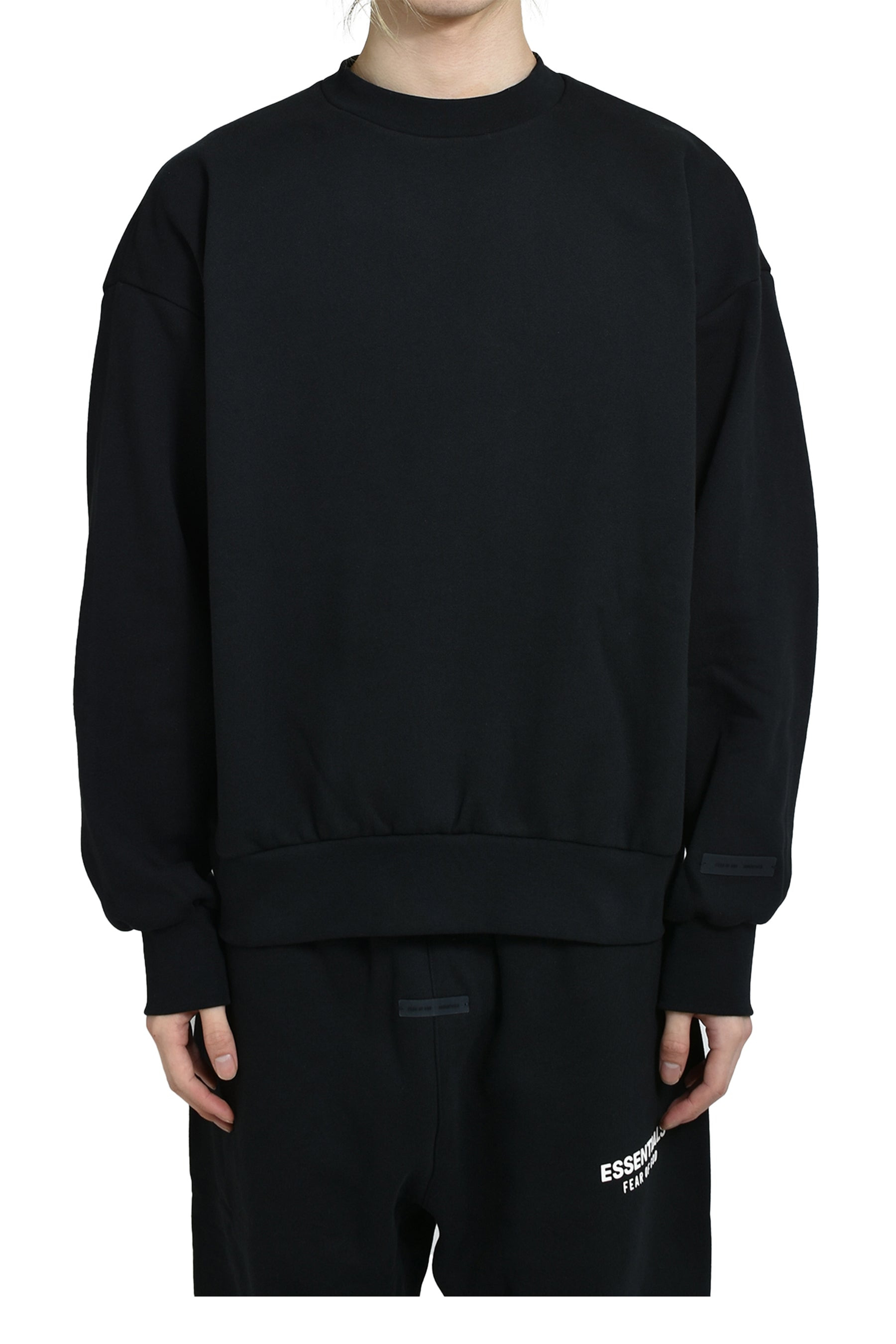 CLASSIC FIT FLEECE CREWNECK / JET BLK - 2