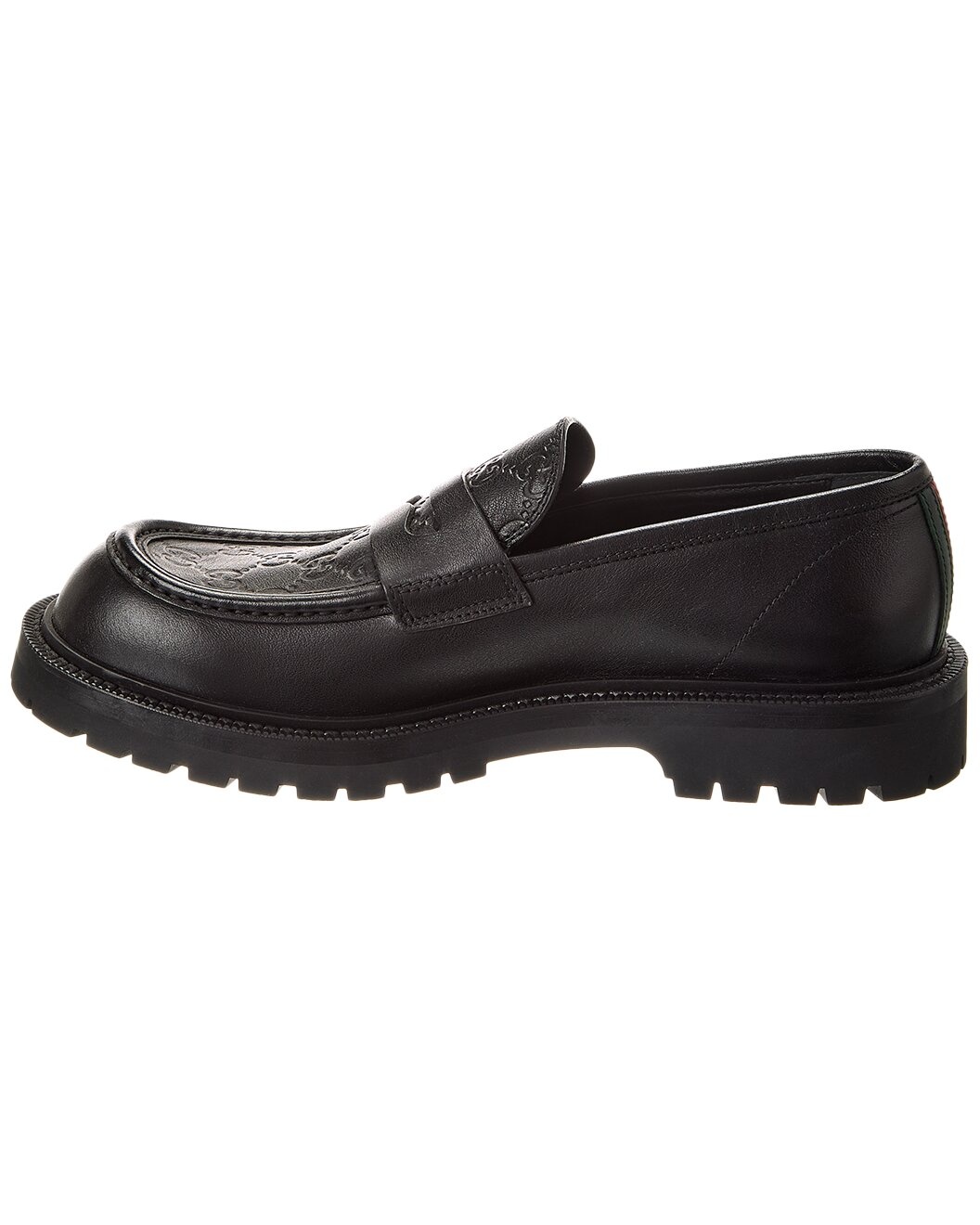 Gucci Web Leather Loafer - 2