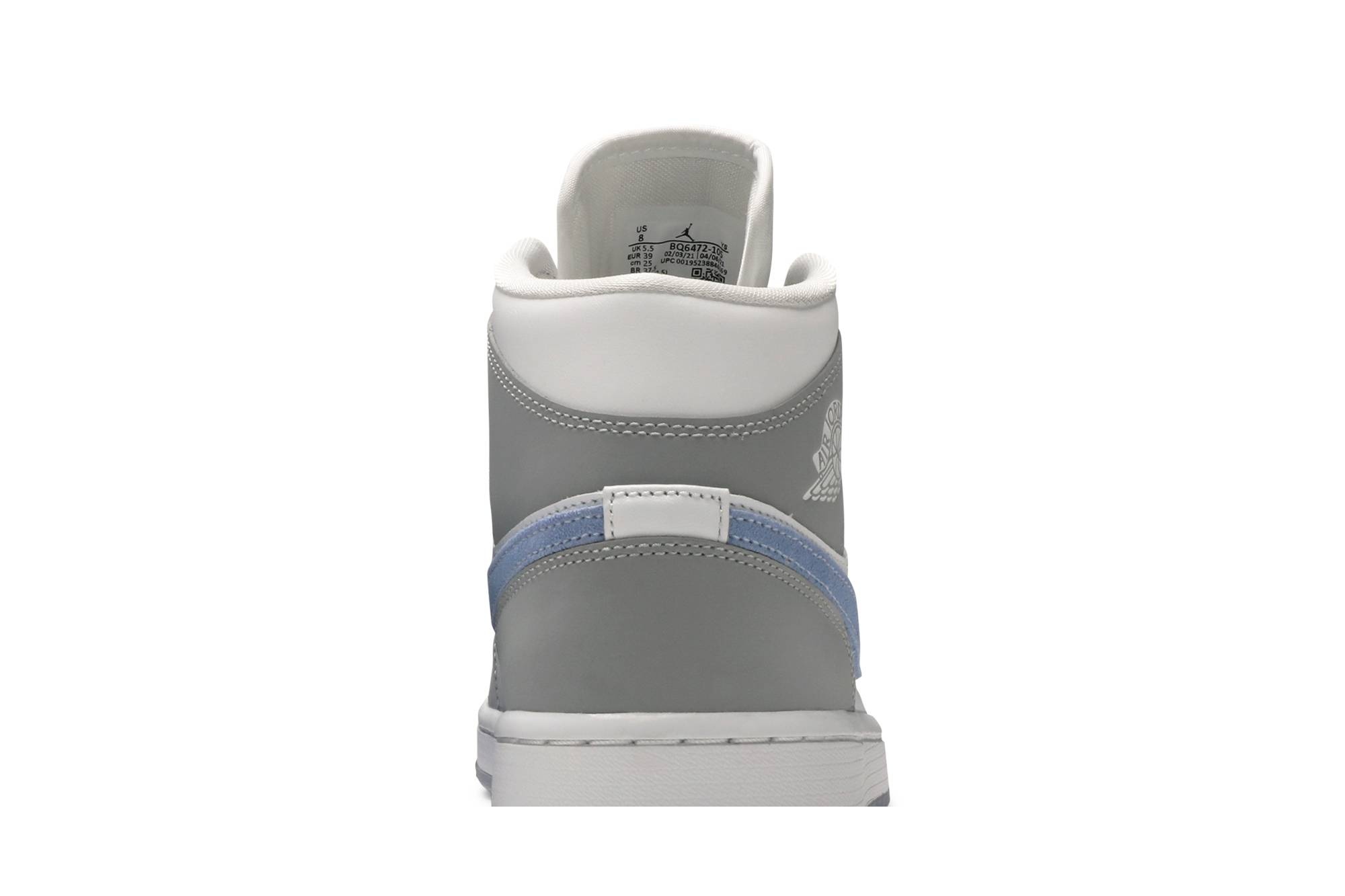 Wmns Air Jordan 1 Mid 'Wolf Grey Aluminum' - 7