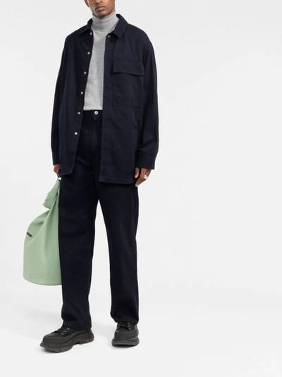 Jil Sander long-sleeved denim shirt jacket outlook