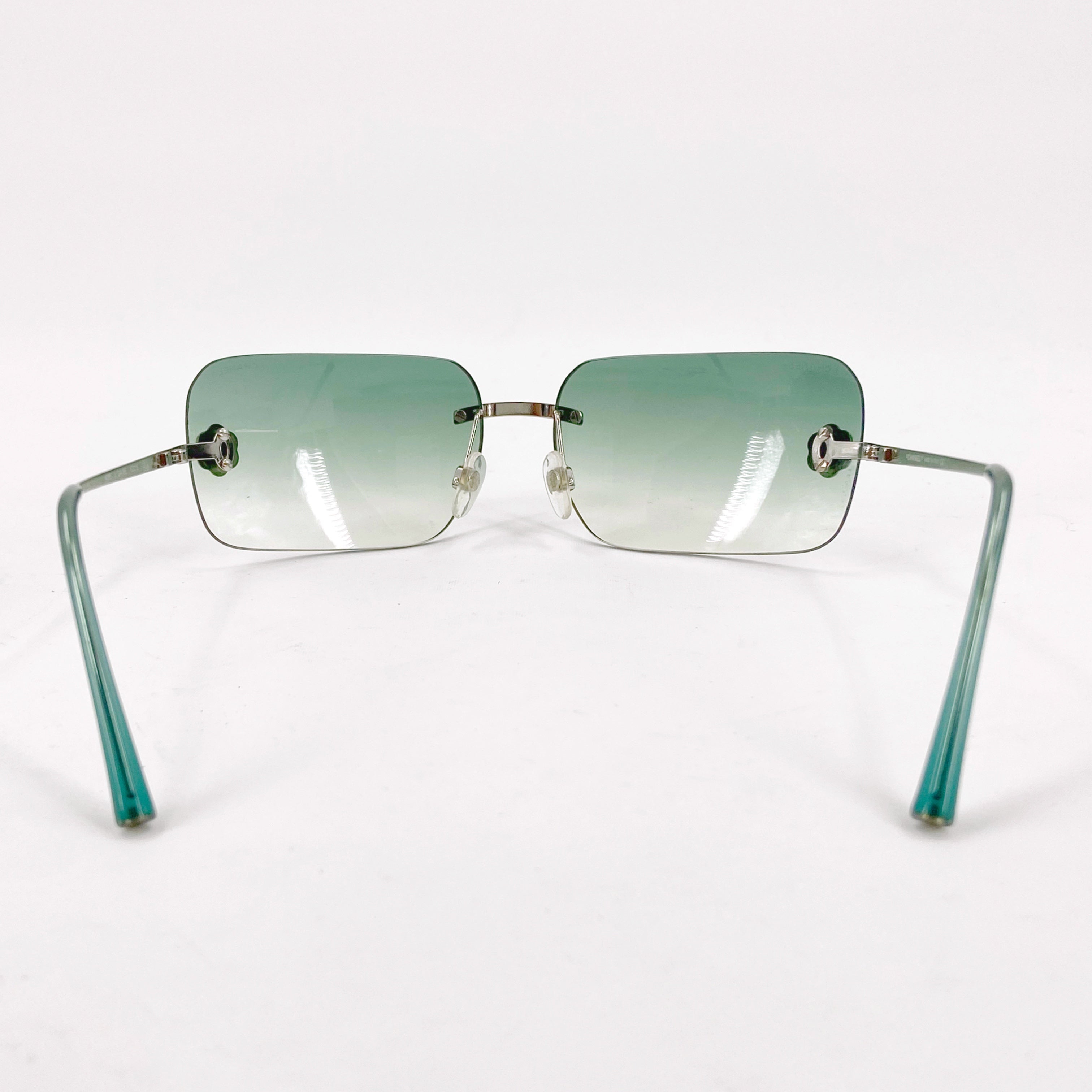 CHANEL Chanel 2000 Y2K Karl Lagerfeld Rimless Teal Ombré  display picture 3
