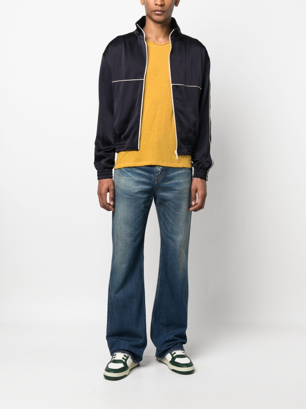 zipped-up bomber jacket - 2