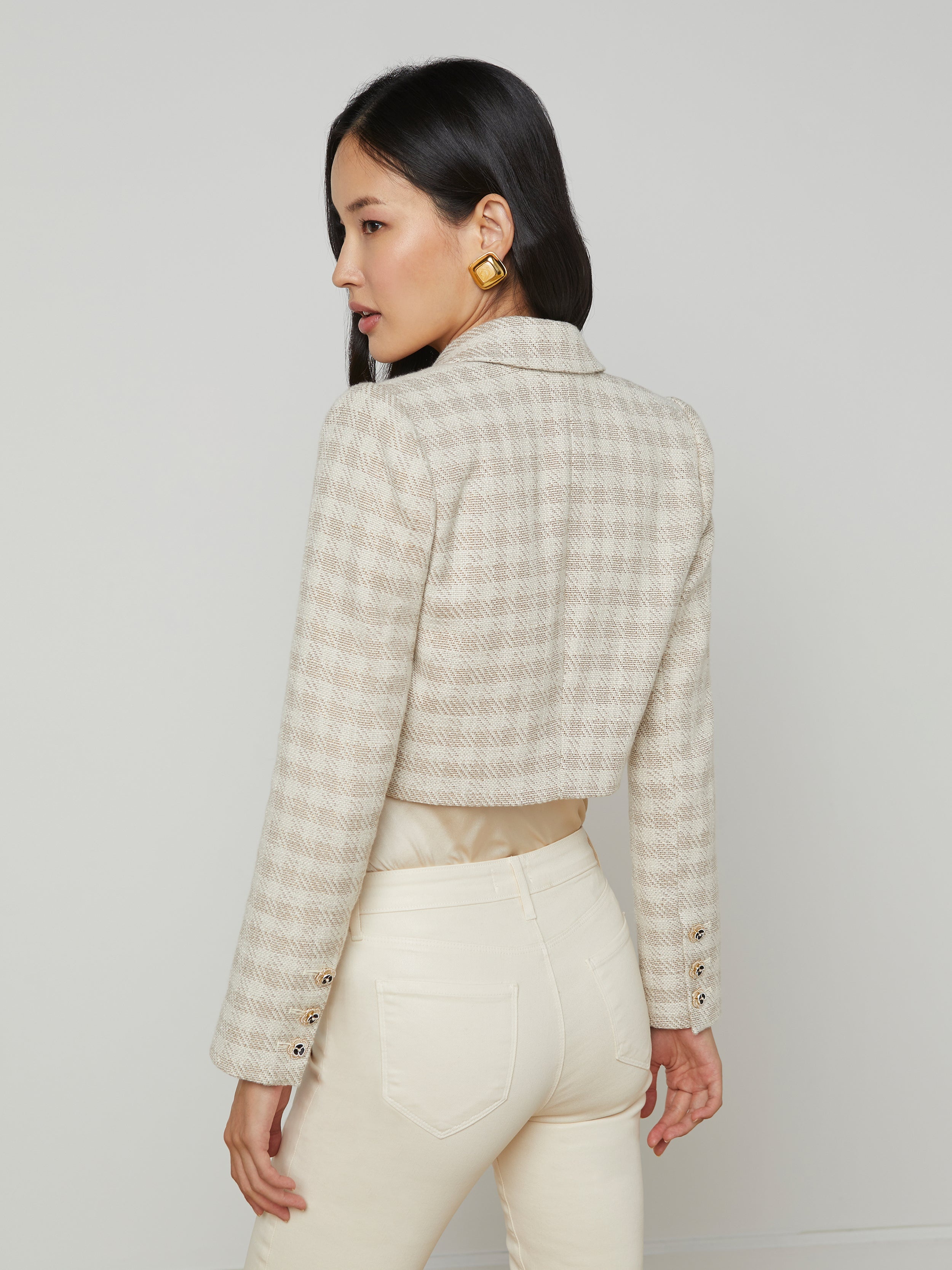Maura Cropped Tweed Jacket - 6