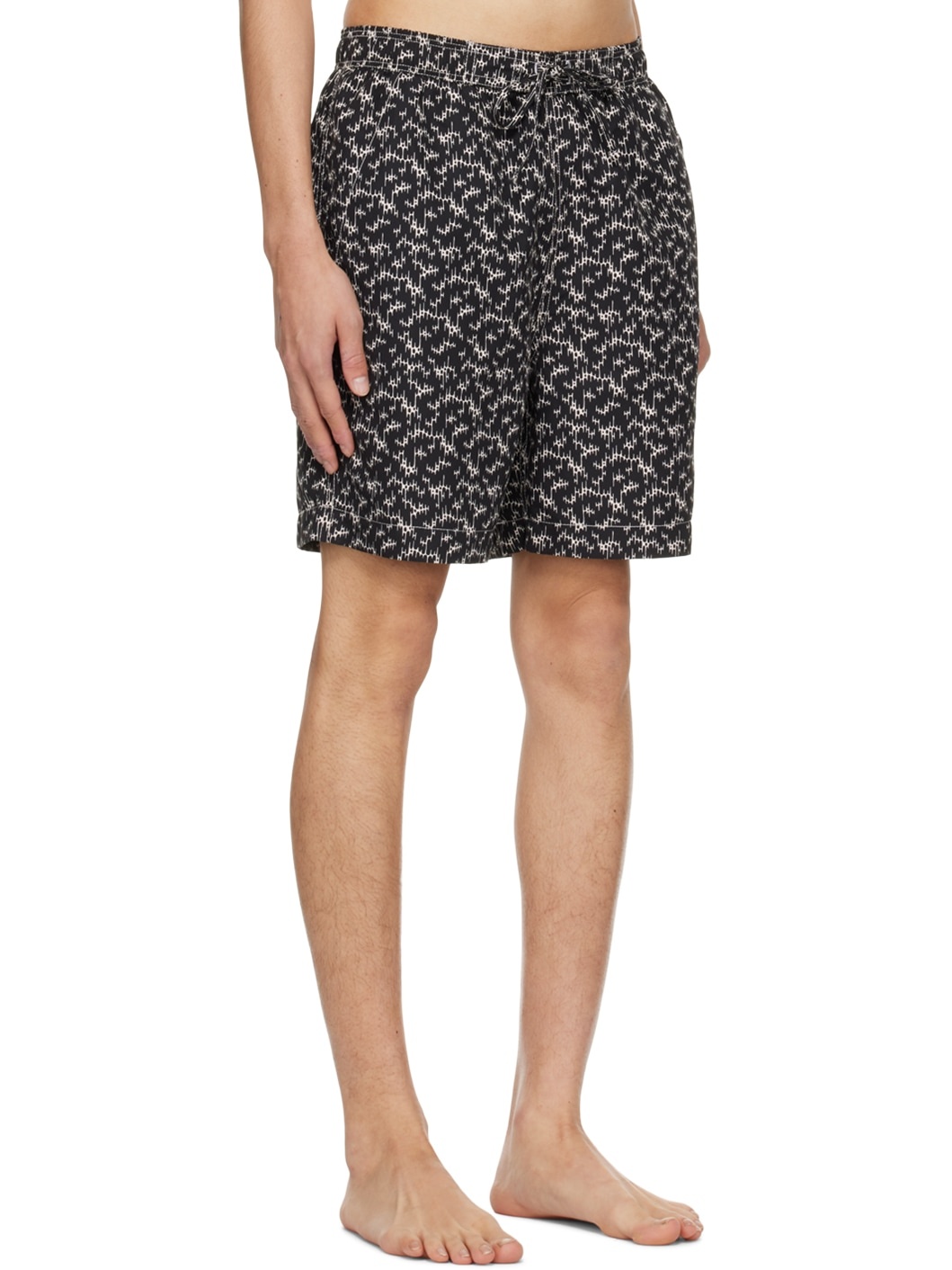 Black Hydra Swim Shorts - 2