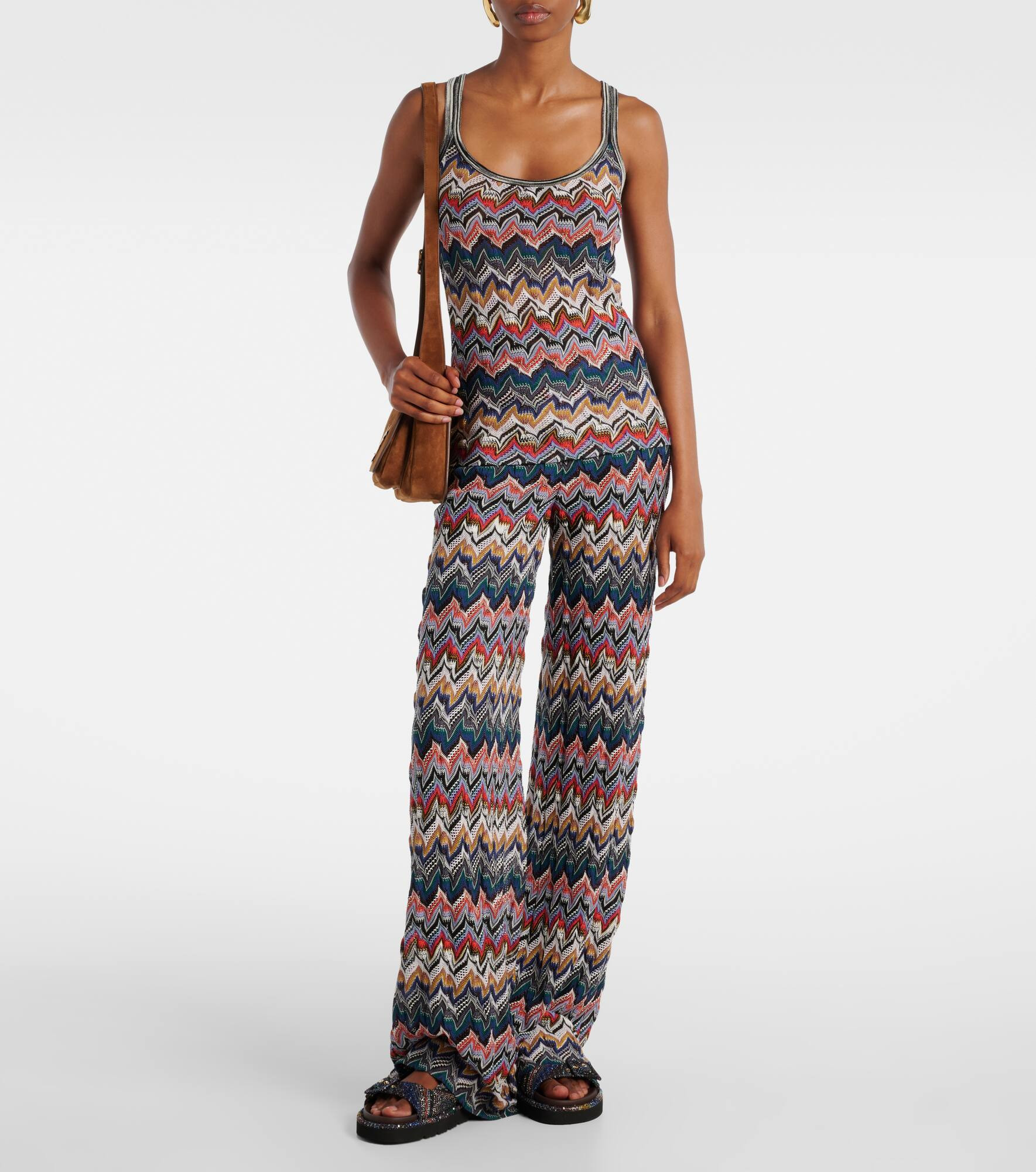 Zigzag lamé tank top - 2