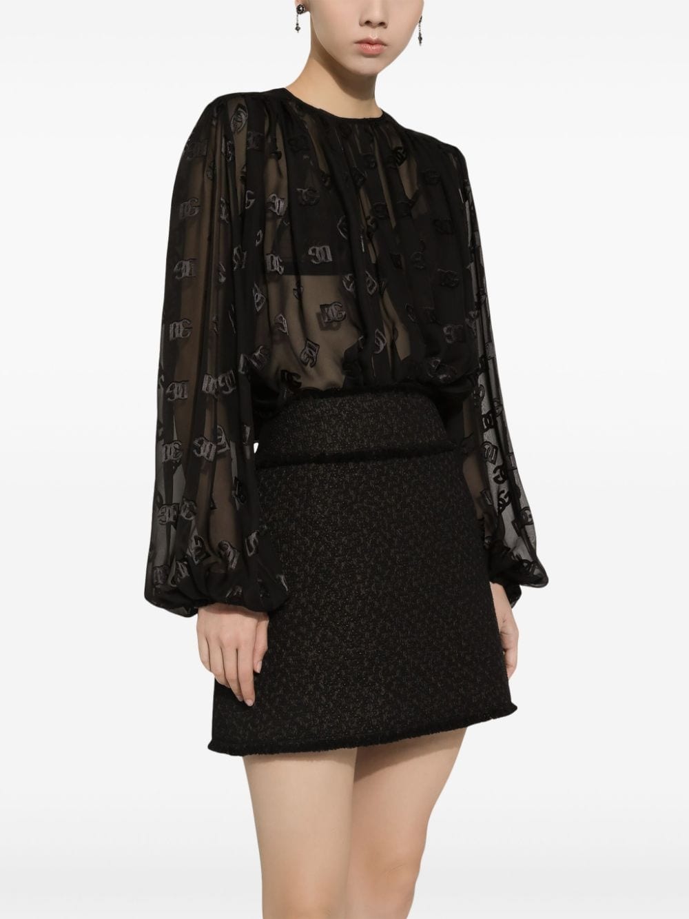 bouclÃ© mini skirt - 5