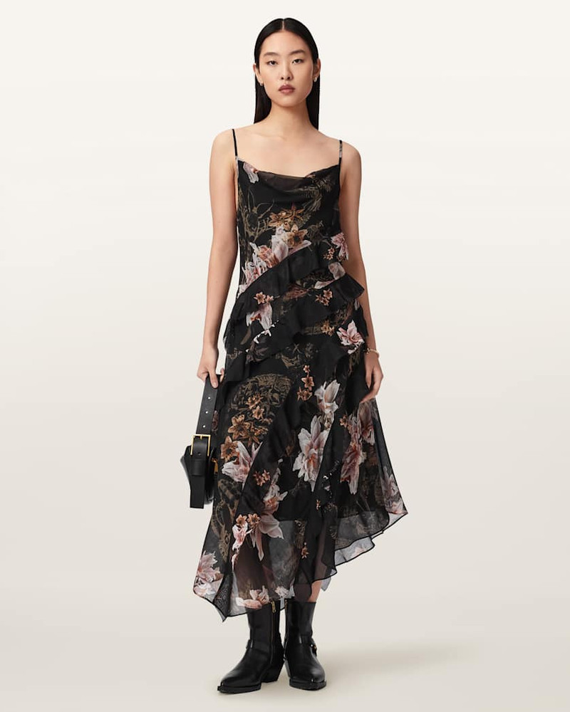 ALLSAINTS RUTH FLORAL SLIP MAXI DRESS outlook
