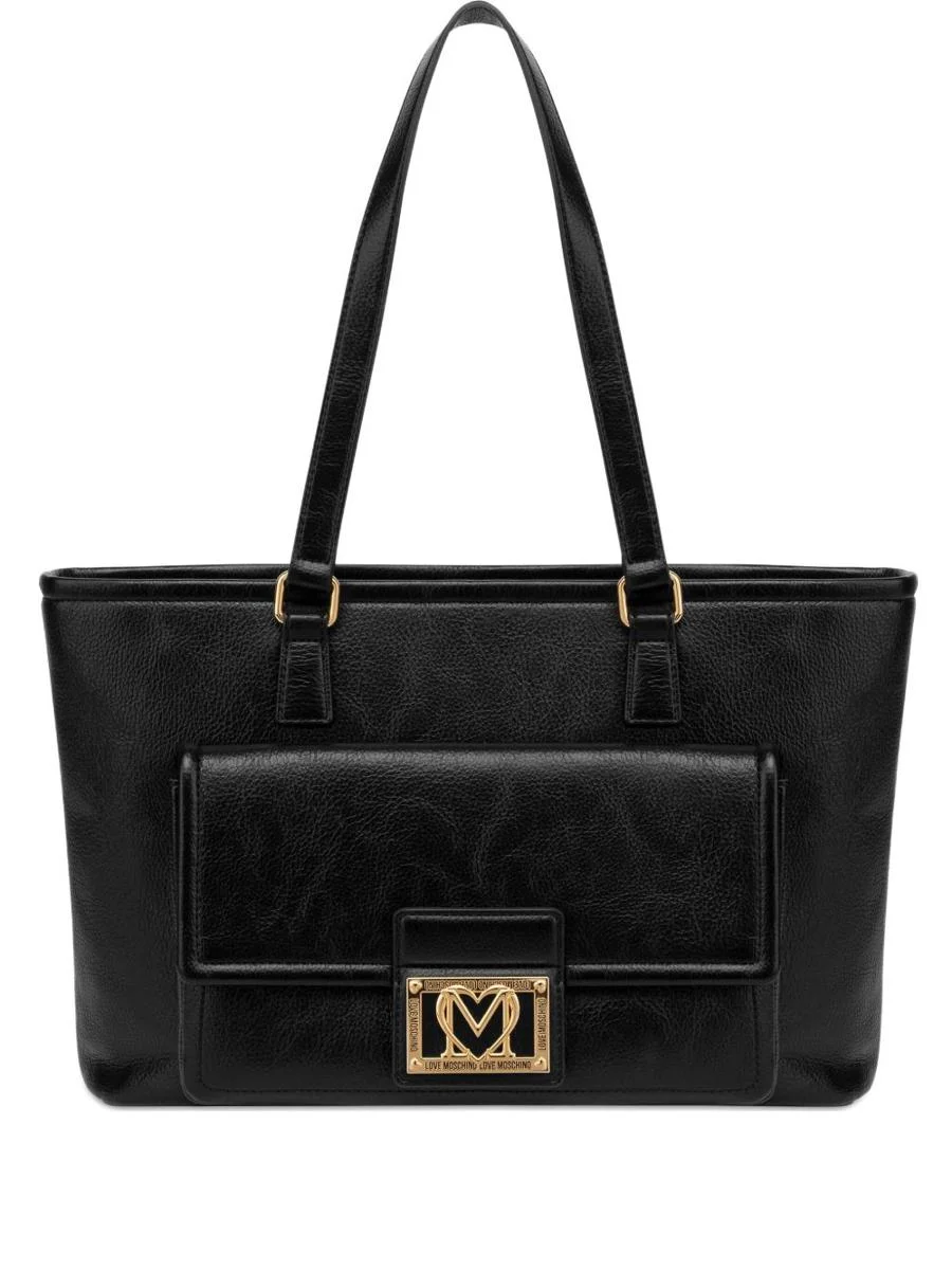 Love Moschino Black Logo Shopping Bag - 1
