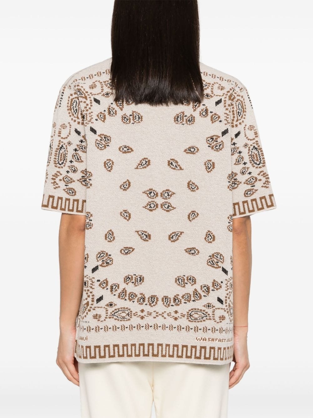 Bandana-jacquard cotton shirt - 4