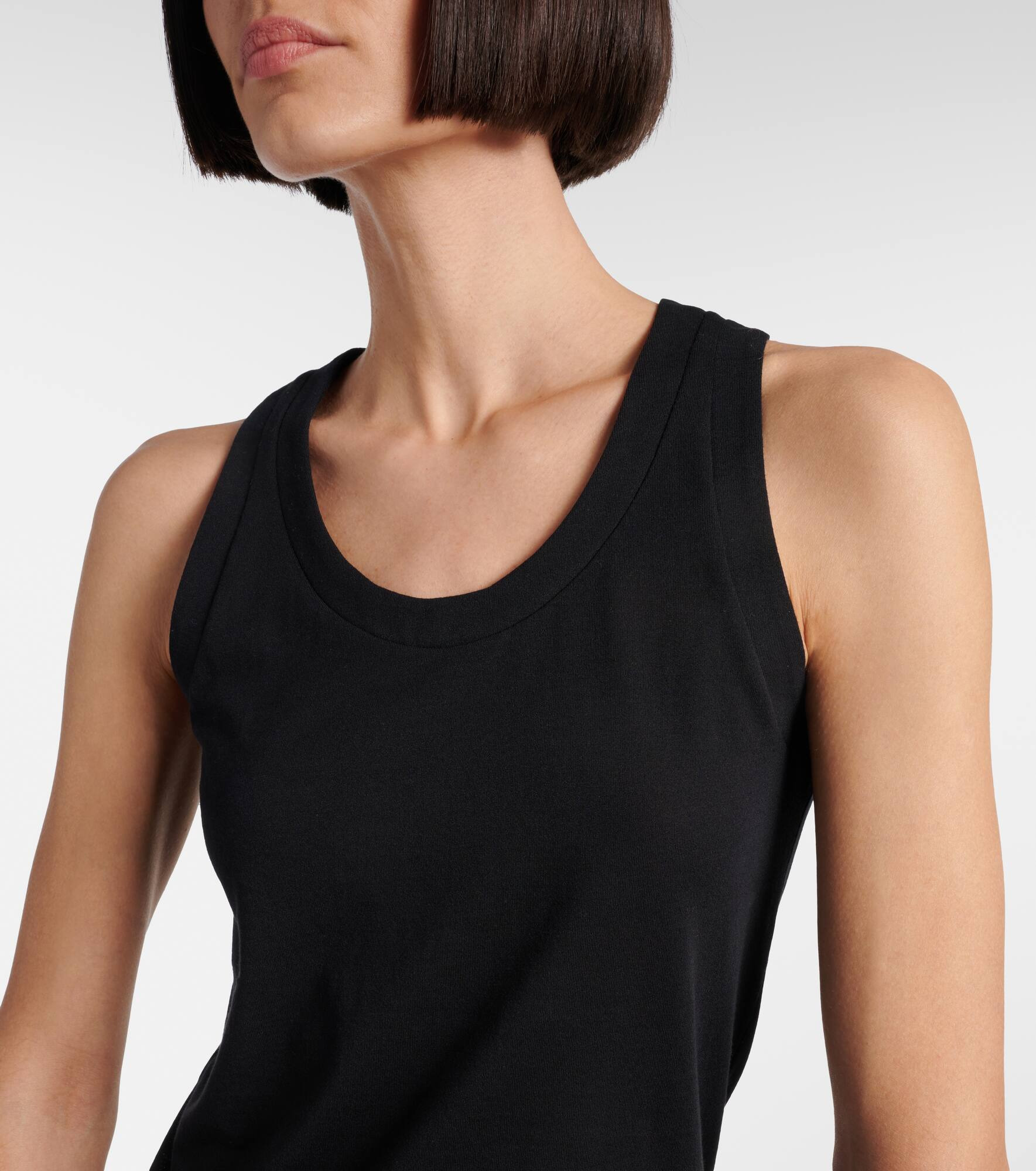 Isha cotton-blend jersey tank top - 4